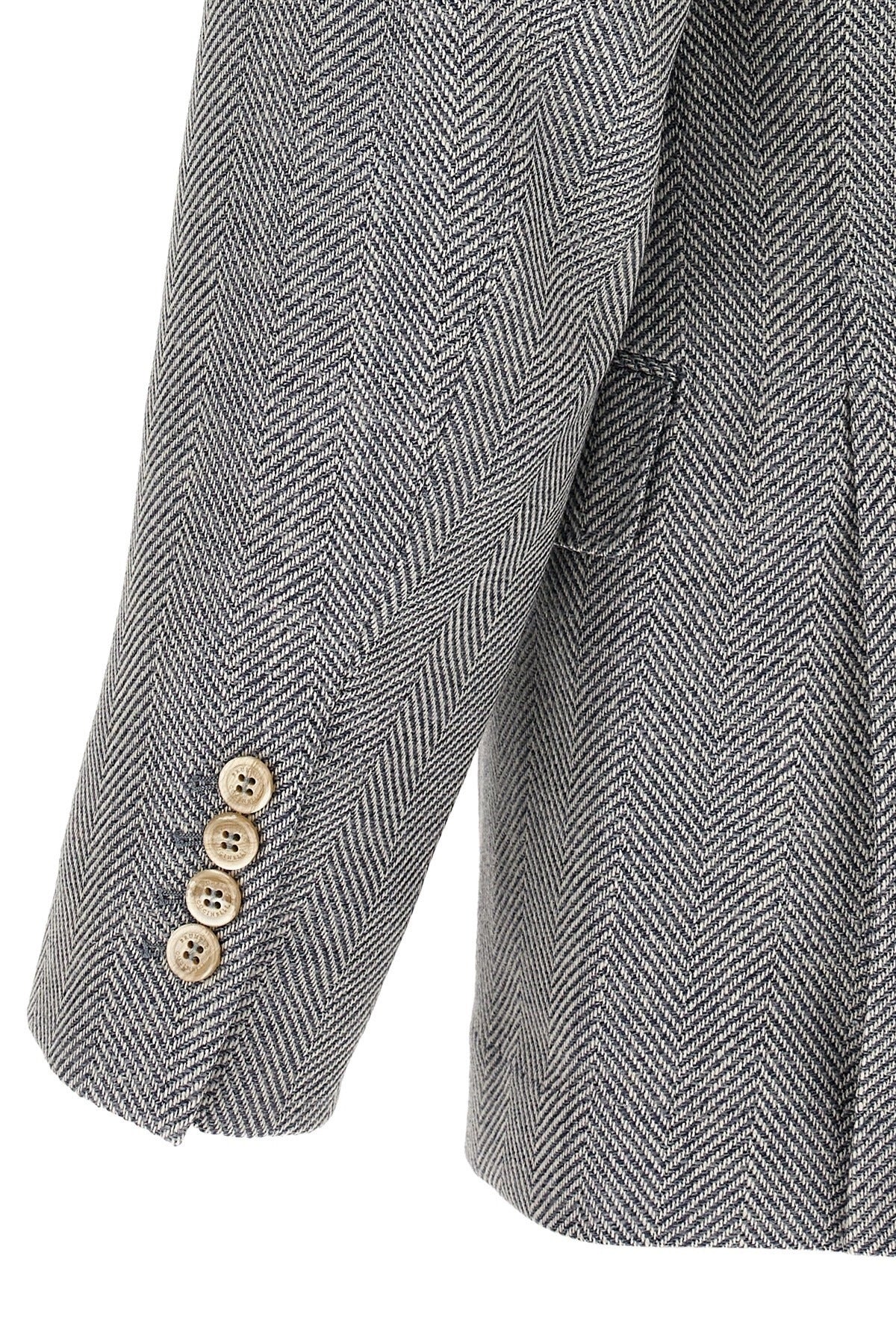 Brunello Cucinelli Deconstructed Single-Breasted Blazer