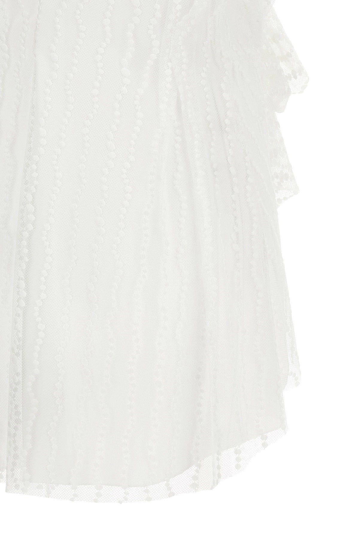 Alberta Ferretti Asymmetrical Tulle Top
