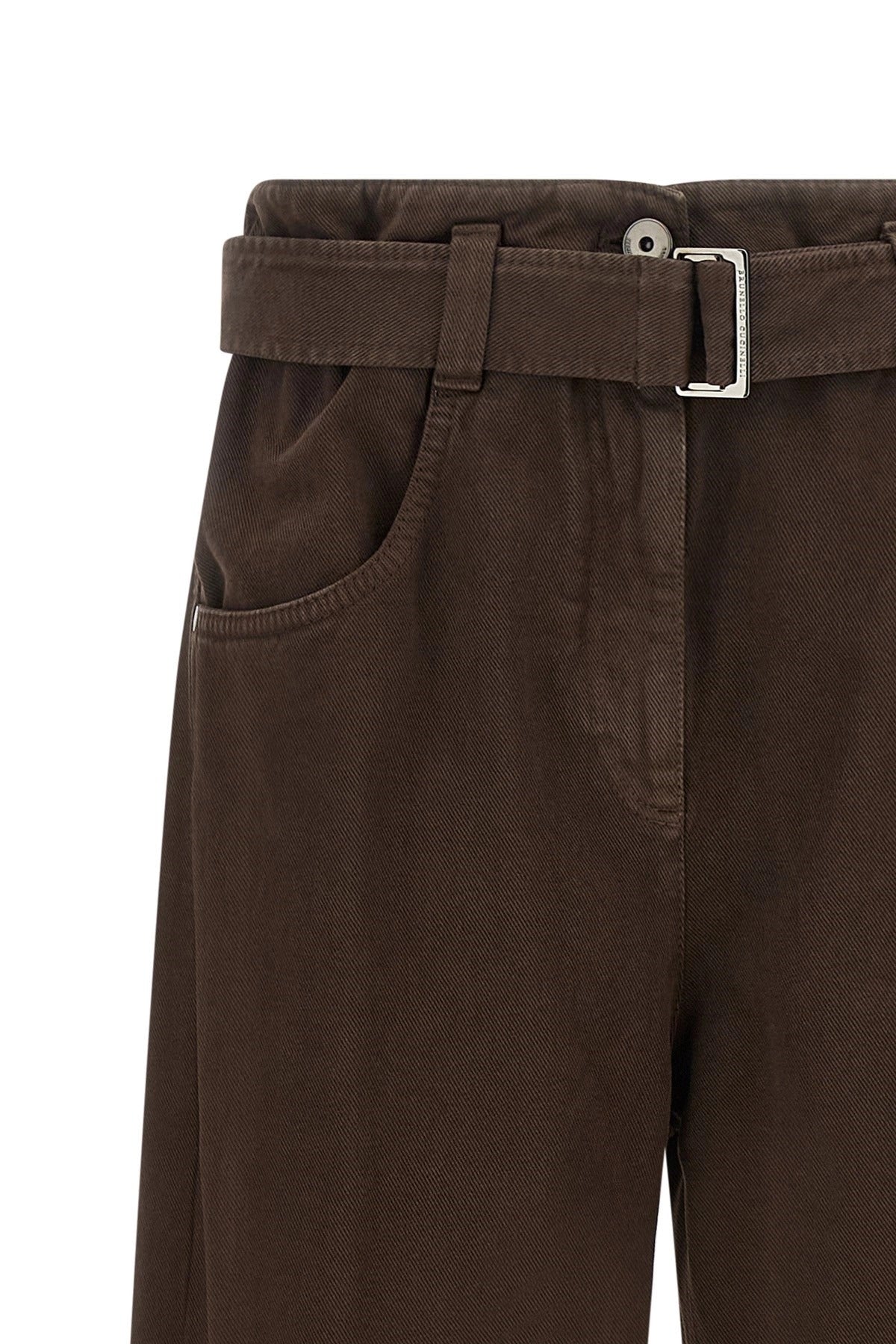 Brunello Cucinelli Wide-Leg Belted Jeans