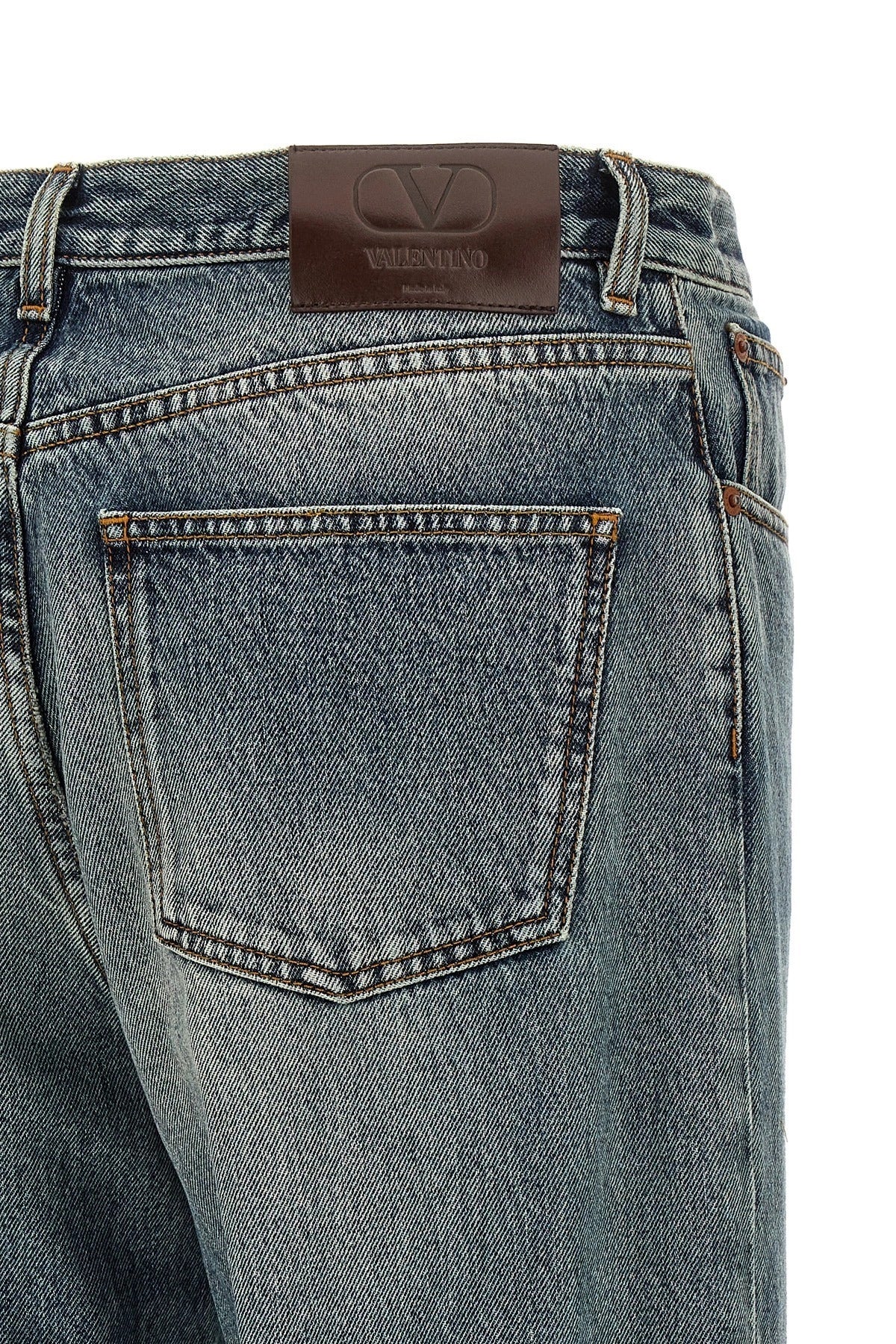 Valentino Garavani Five-Pocket Straight-Leg Jeans