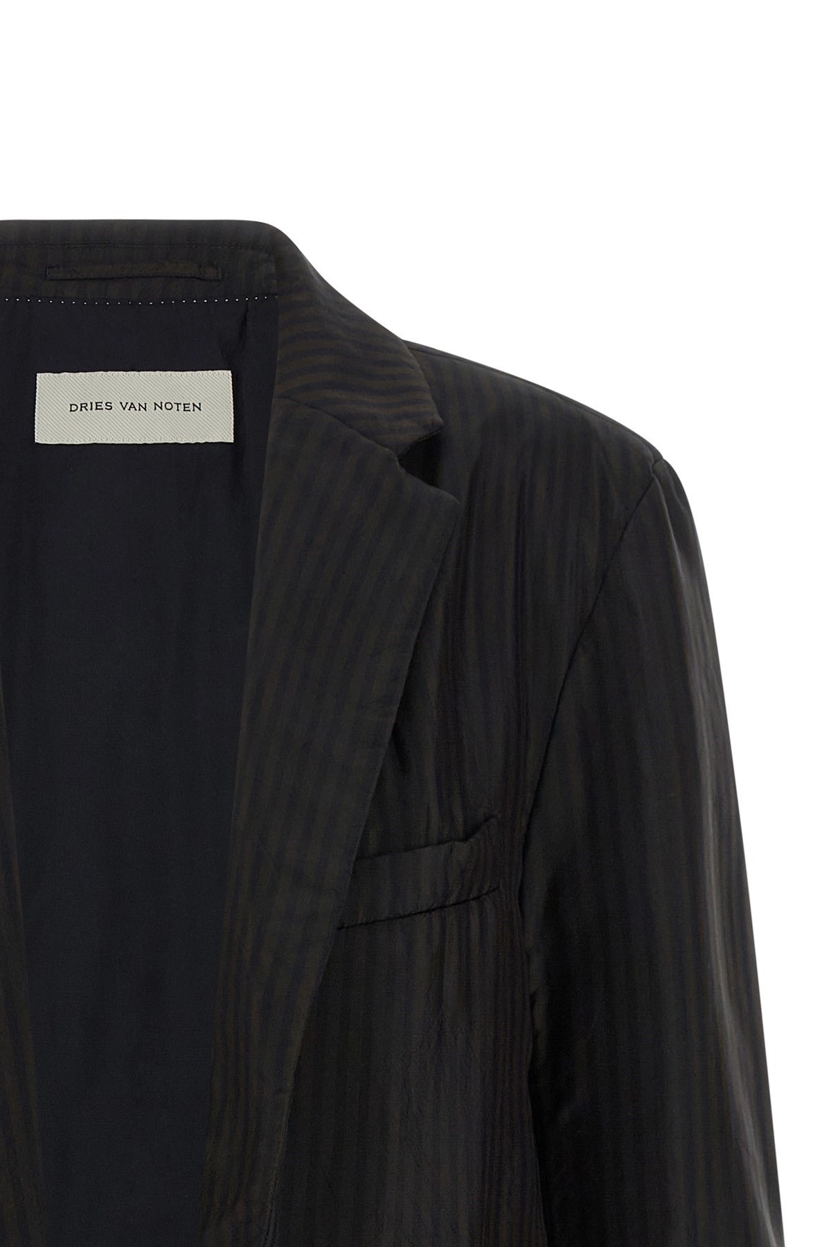 Dries Van Noten Blursy Pinstripe Blazer