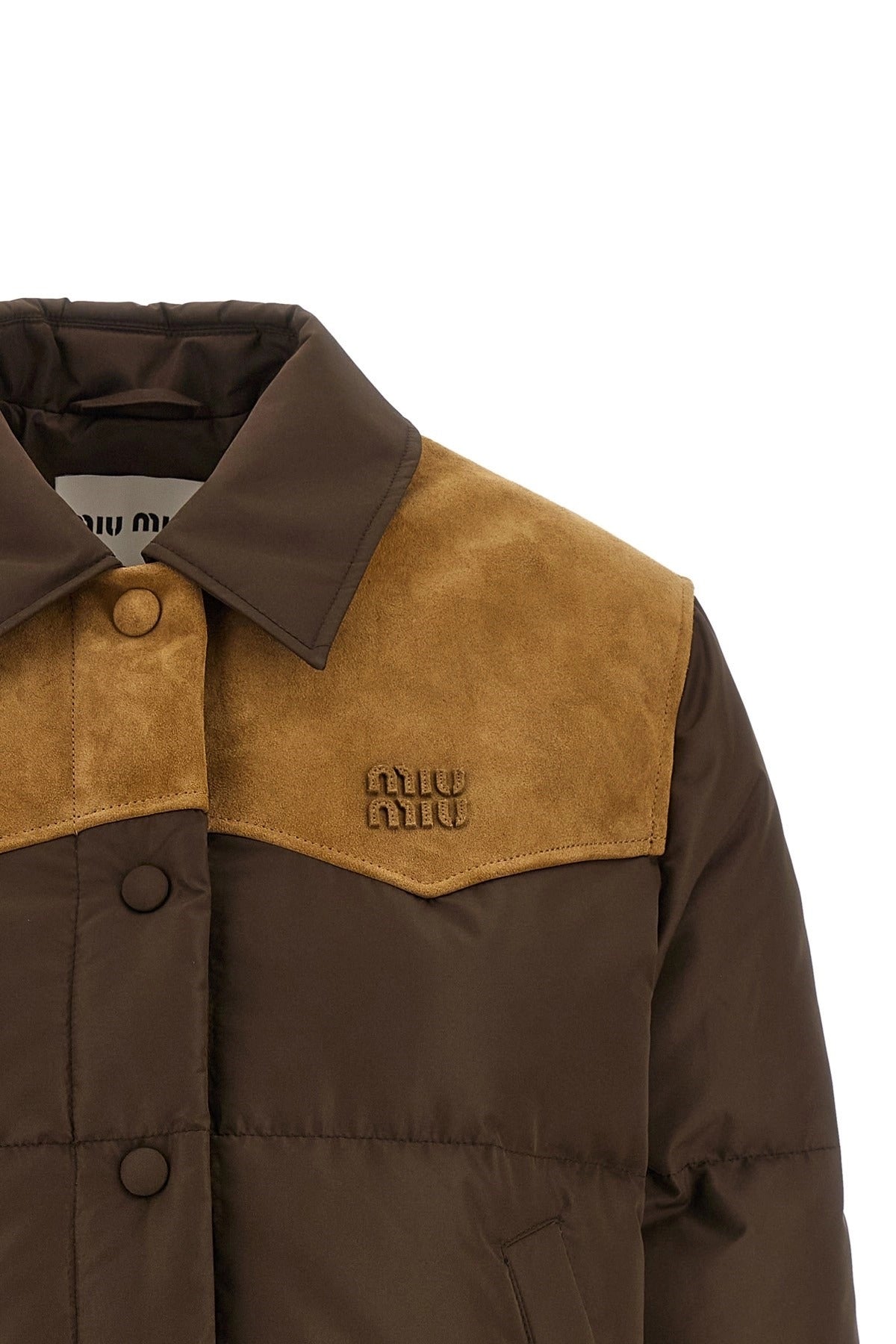 Miu Miu Pongé Tec Down Jacket