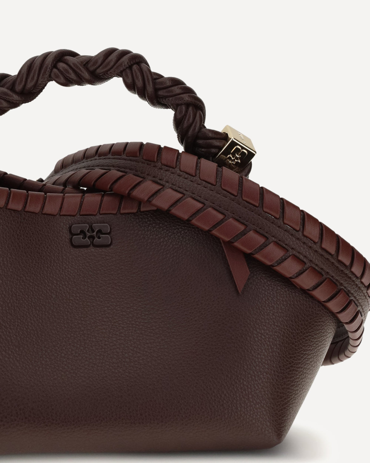 Ganni Small Bou Woven Handbag