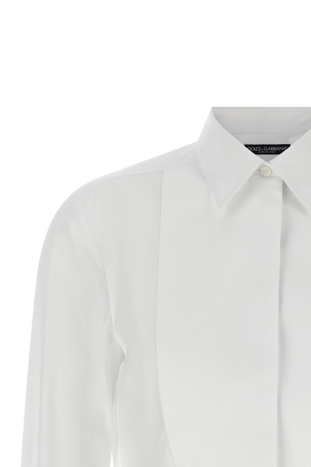Dolce & Gabbana White Tuxedo Shirt
