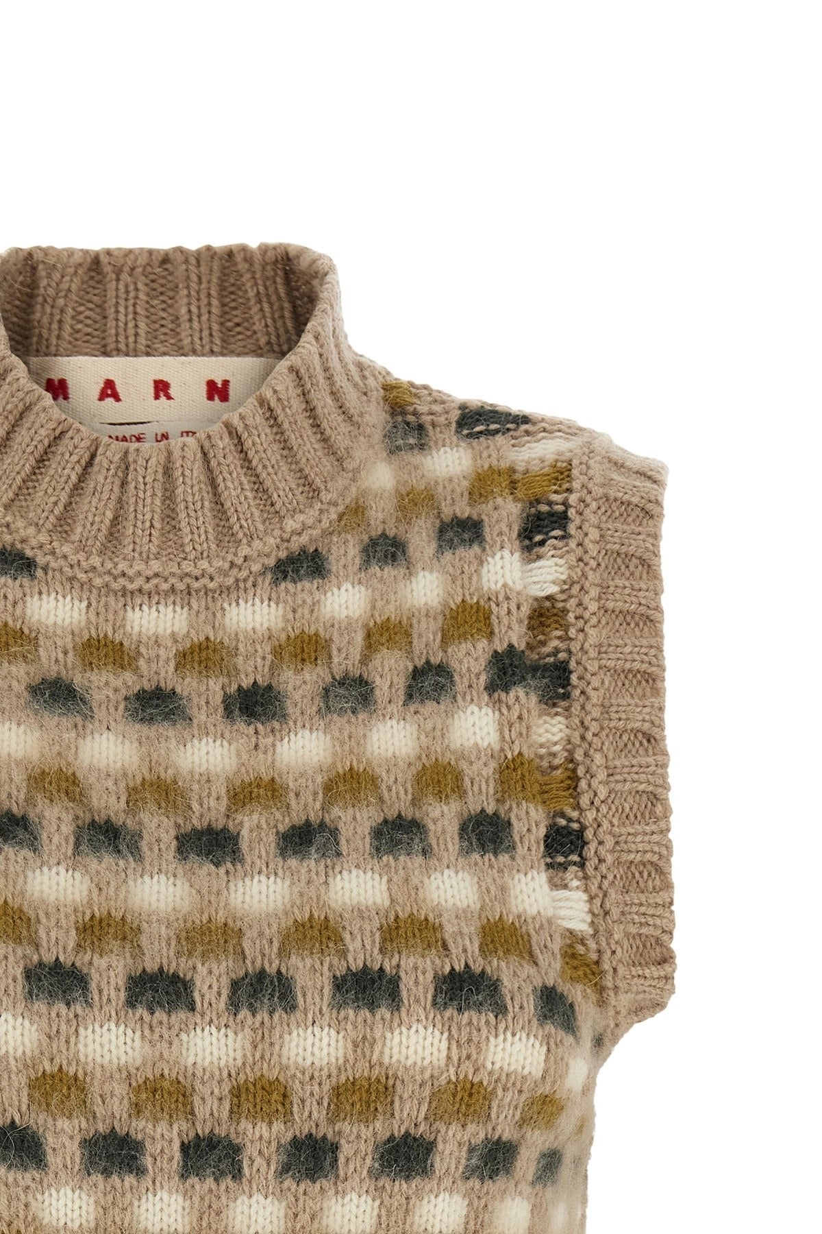 Marni Shetland Jacquard Knit Vest