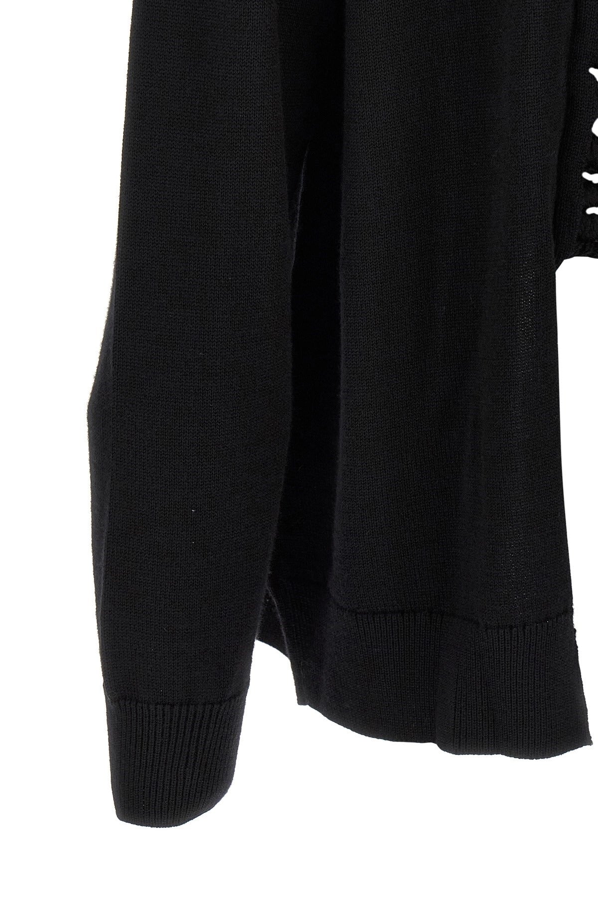 Comme Des Garçons Woven Insert Cardigan