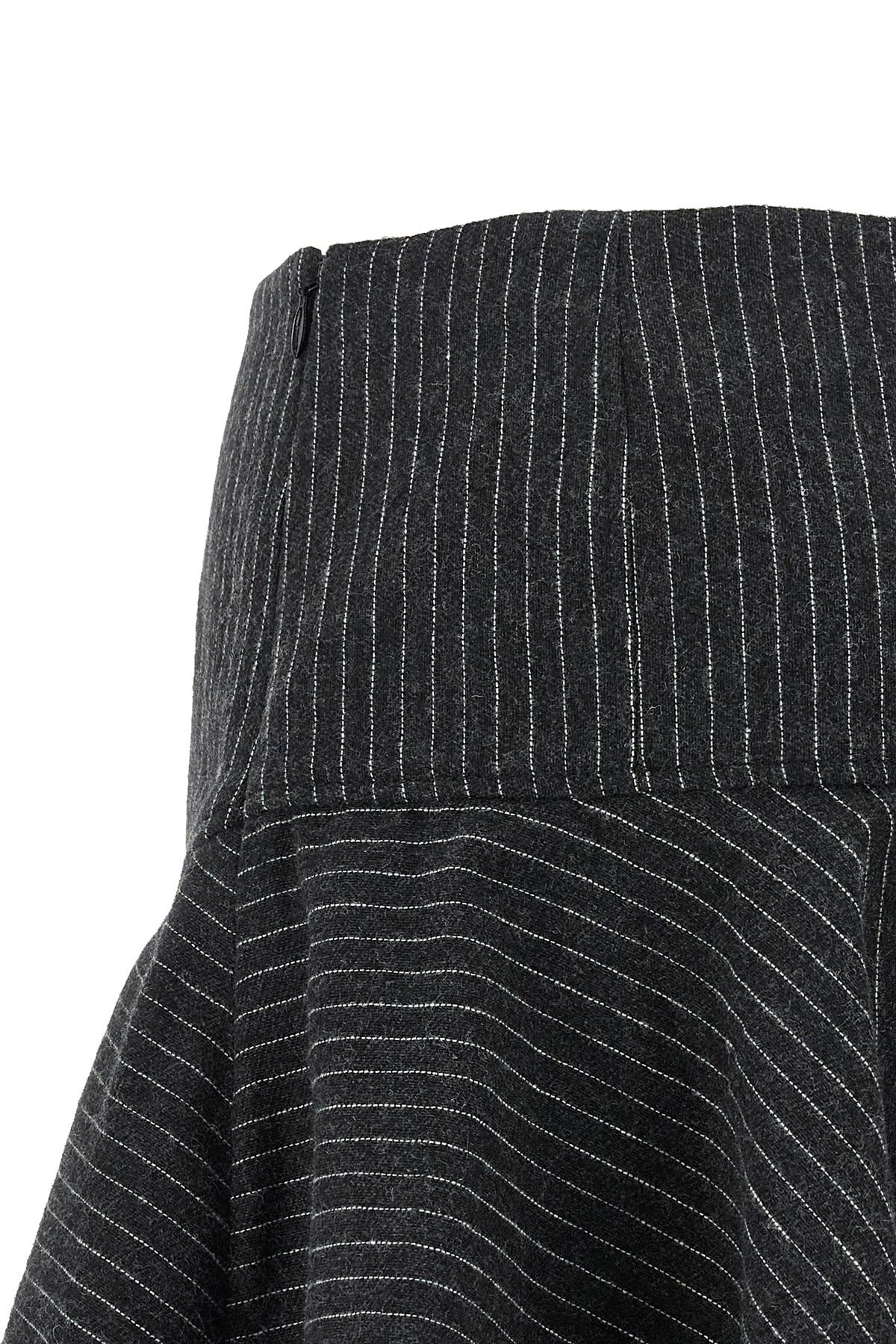 Ganni Pinstriped Flannel Mini Skirt