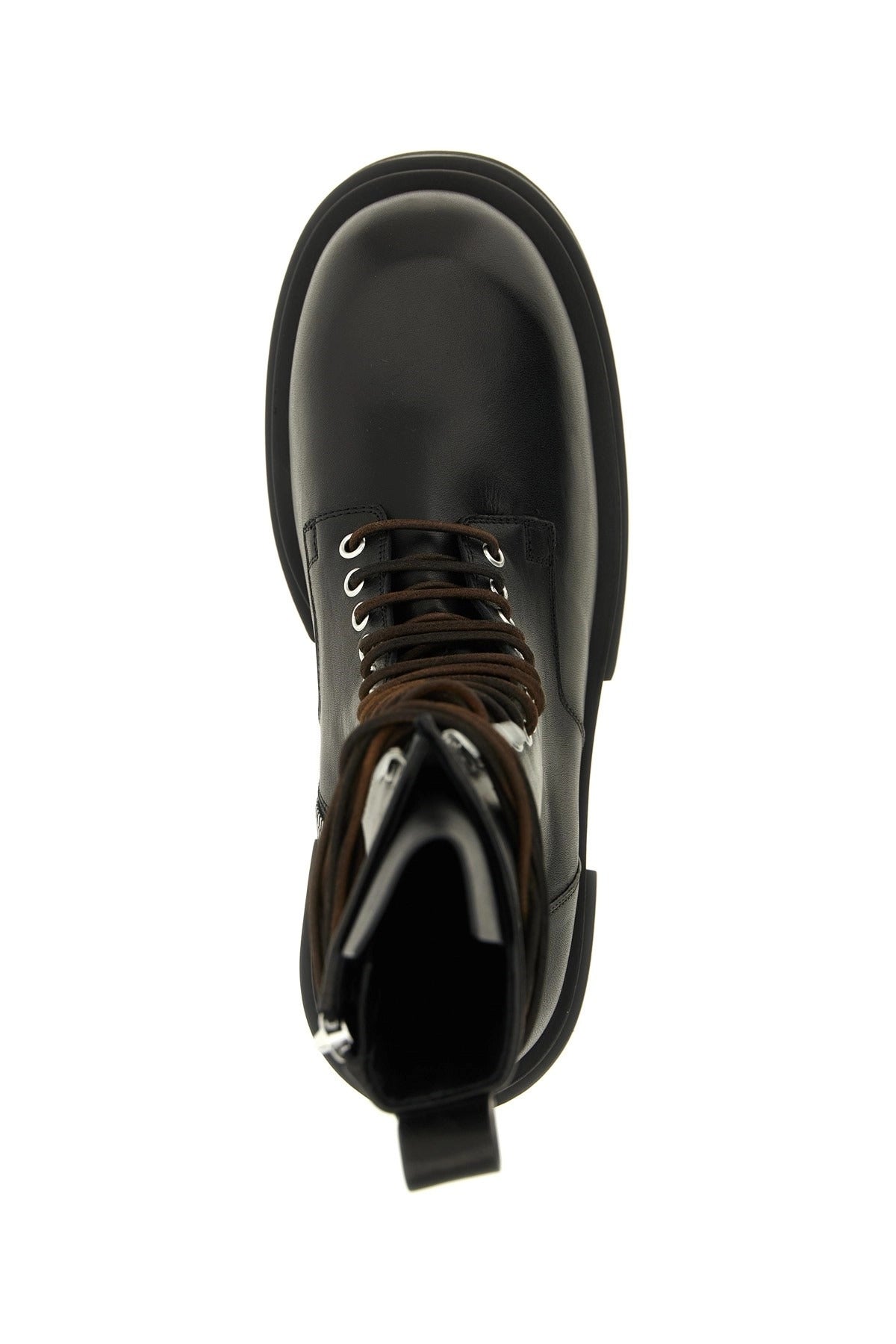 Rick Owens Lace Up Bogun Combat Boots