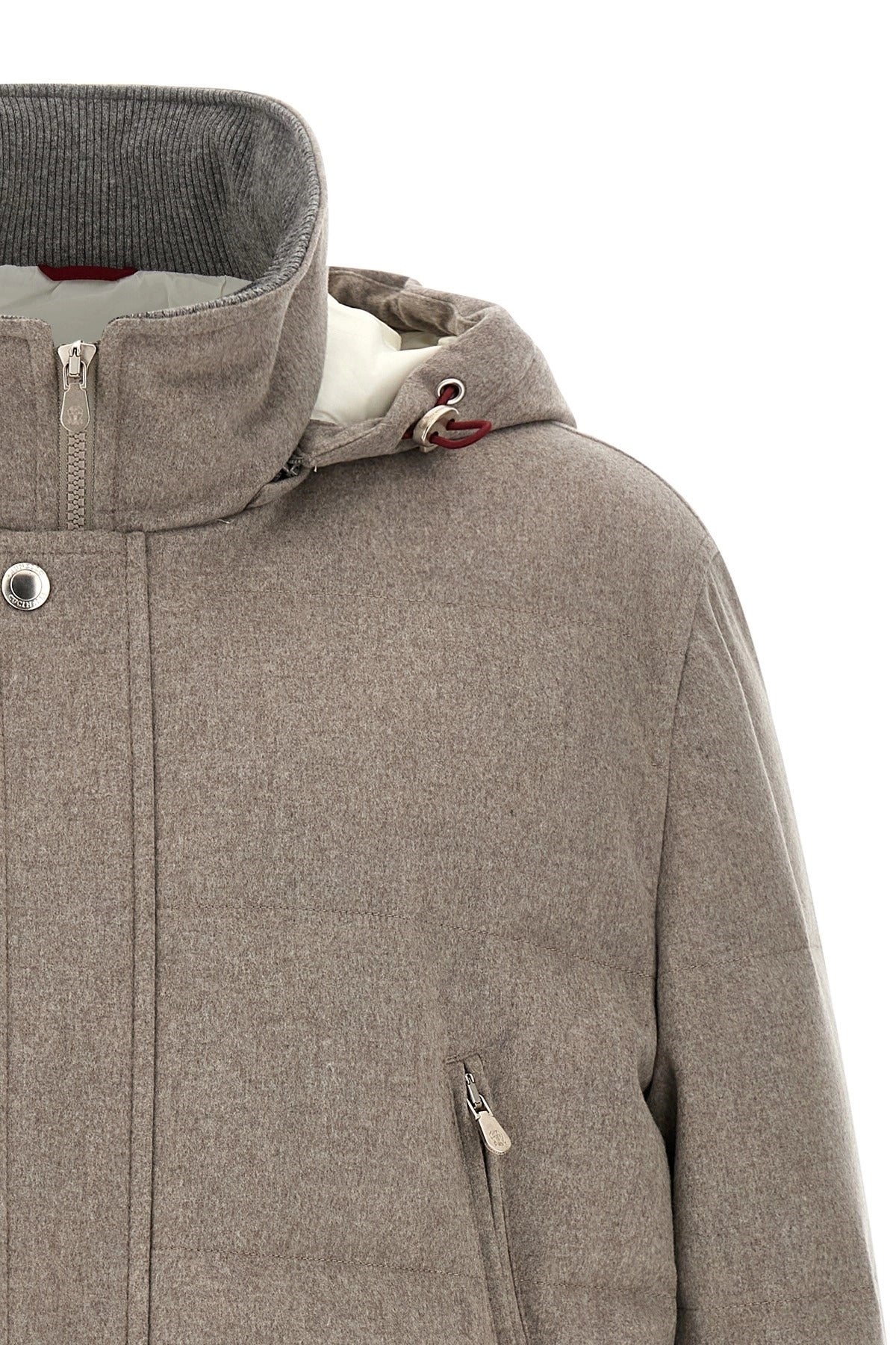 Brunello Cucinelli Wool Flannel Parka