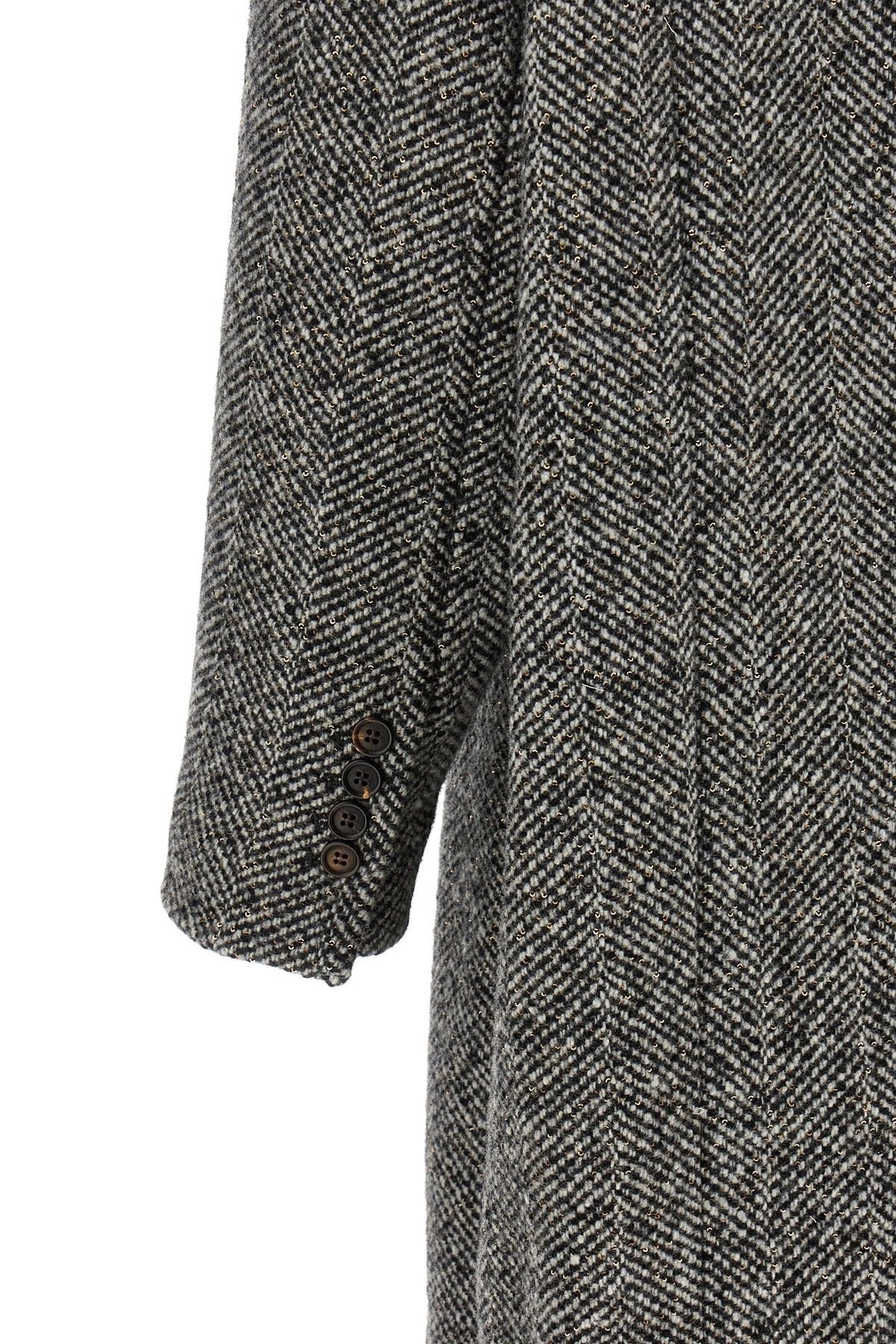 Brunello Cucinelli Dazzling Chevron Coat