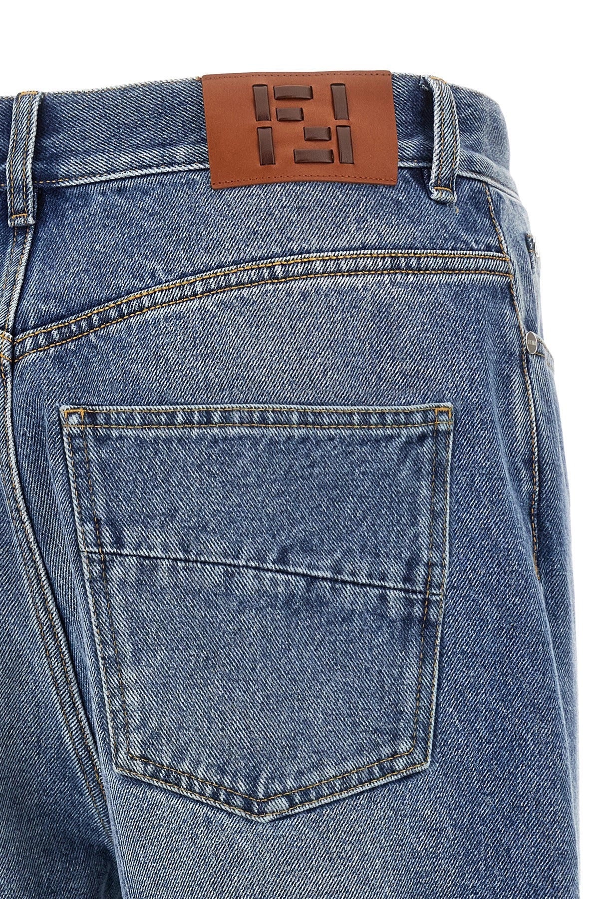 Fendi FF Selleria Patch Jeans