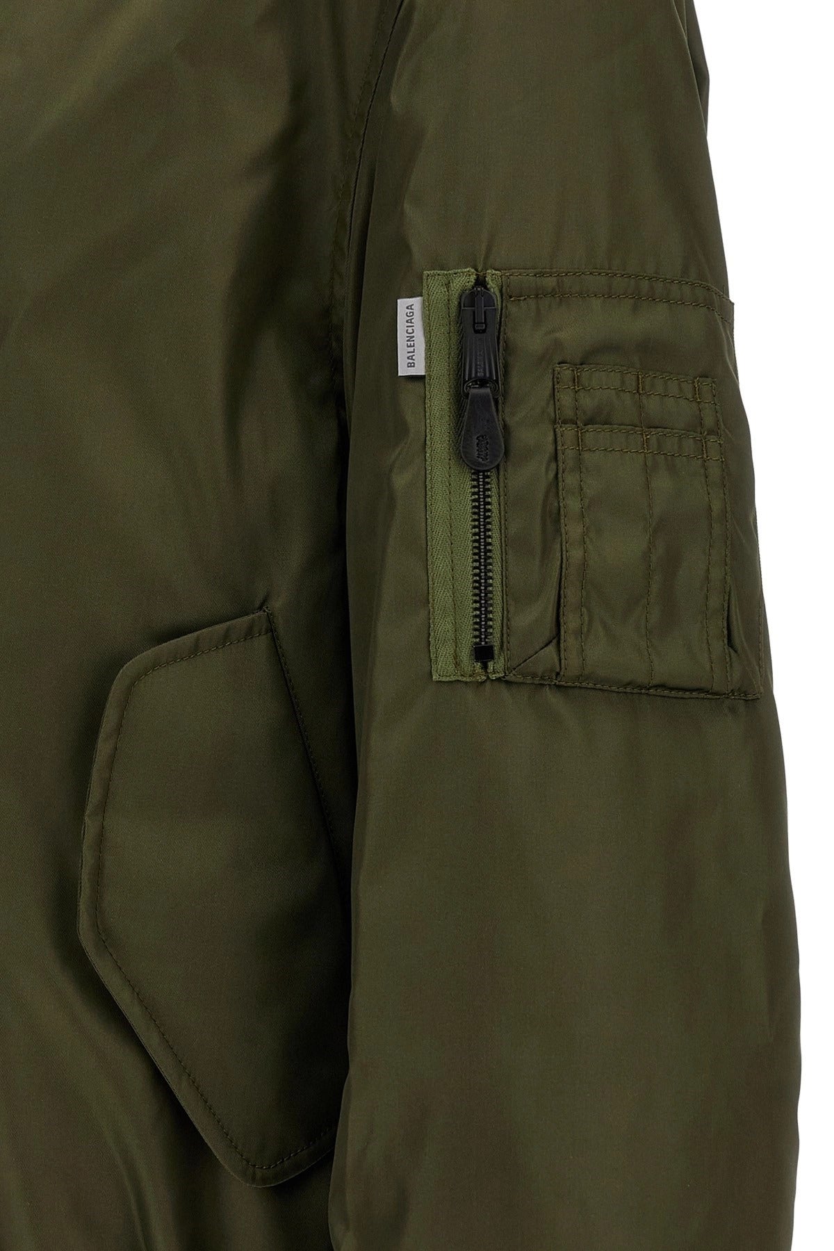 Balenciaga Olive Green Bomber Jacket