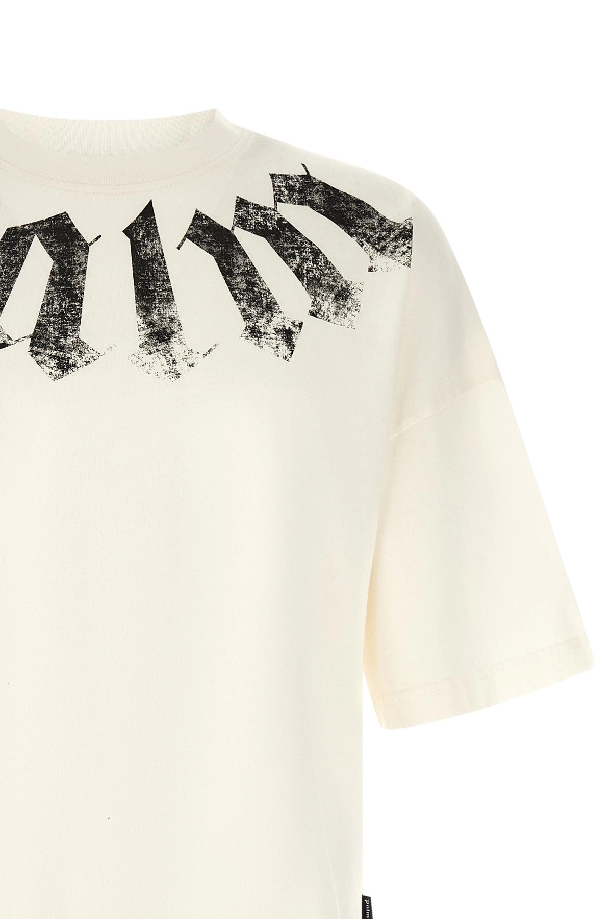 Palm Angels Gothic Logo Printed T-Shirt