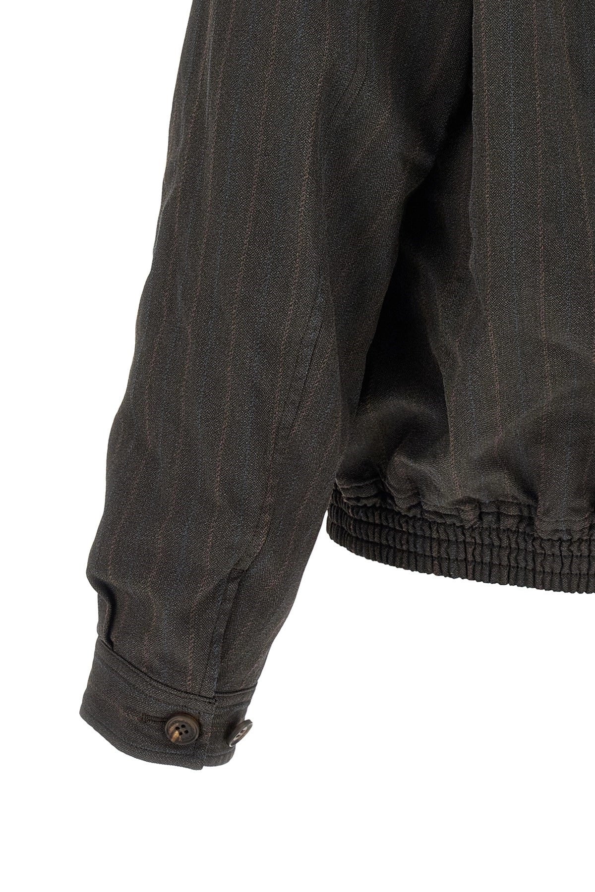Comme Des Garçons Pinstriped Bomber Jacket