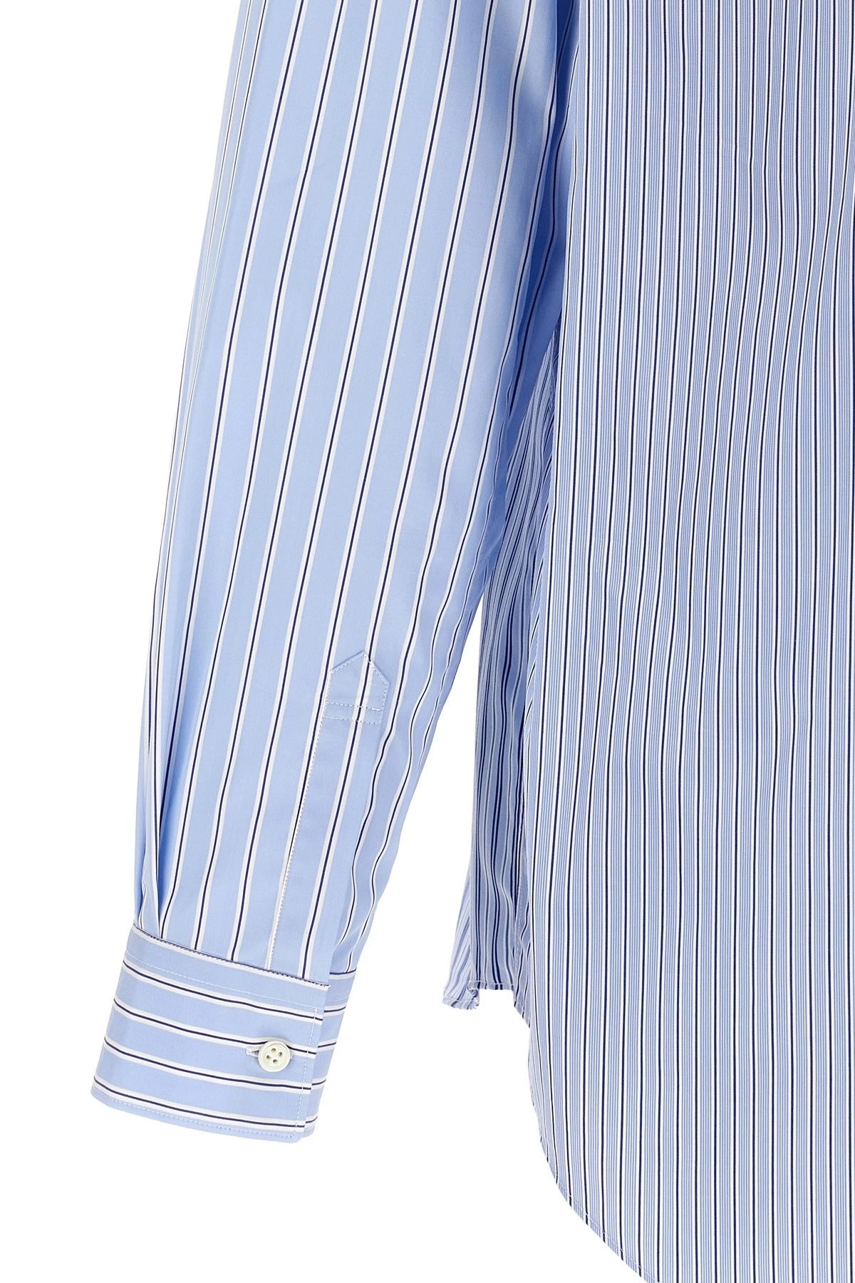 Comme Des Garçons Asymmetrical Patchwork Shirt