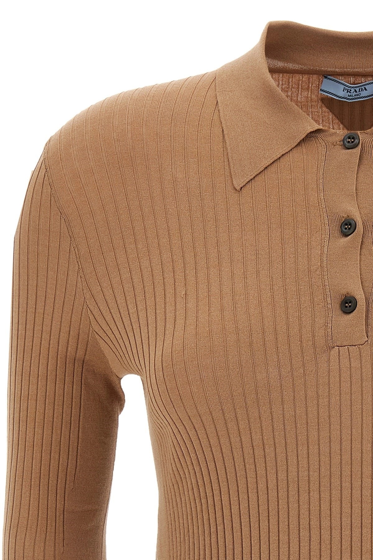 Prada Cotton Knitted Polo Shirt