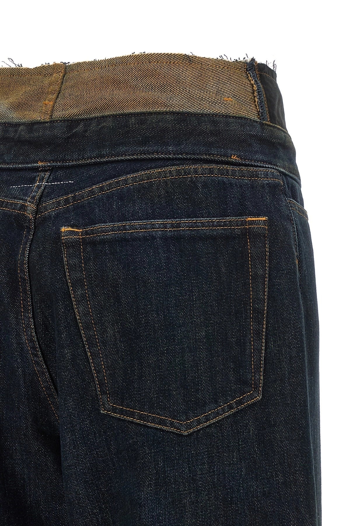 MM6 Maison Margiela Raw Cut Waist Jeans