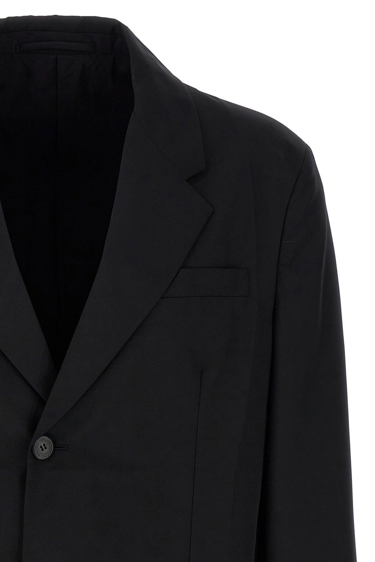 Prada Single-Breasted Wool Blend Blazer