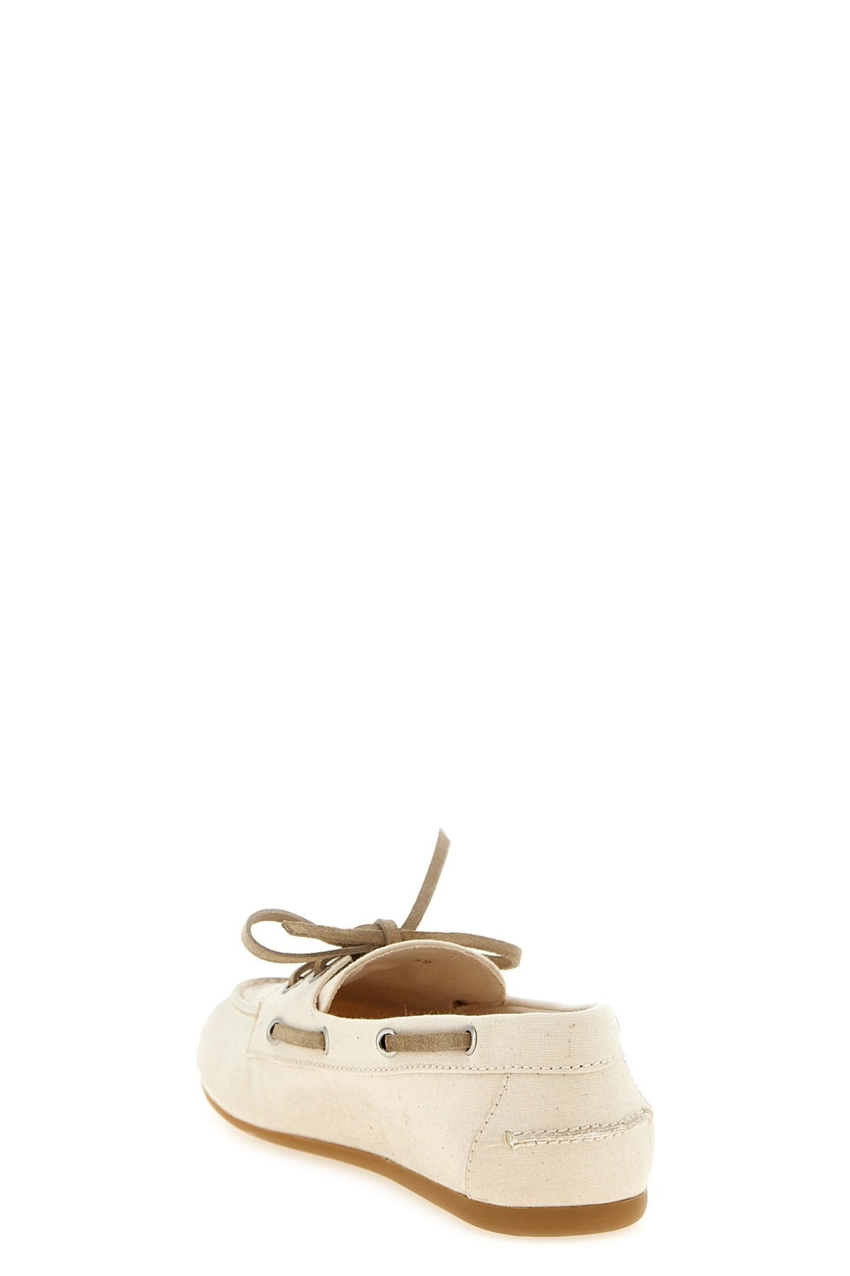 Miu Miu Deck Canvas Boat Shoe