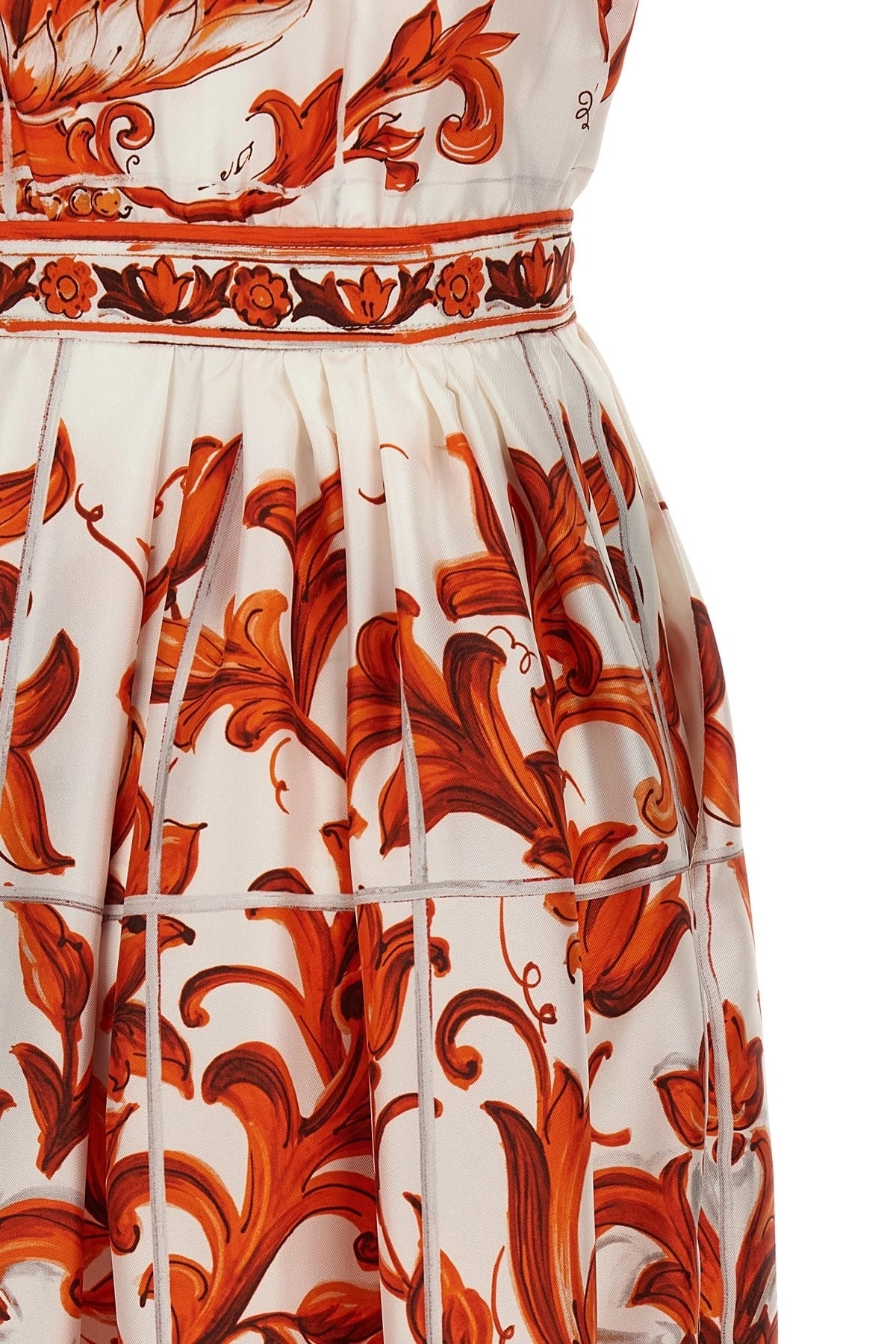 Dolce & Gabbana Maiolica Print Midi Dress