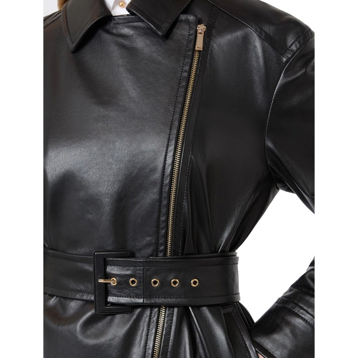 Max Mara Giusto Nappa Leather Jacket