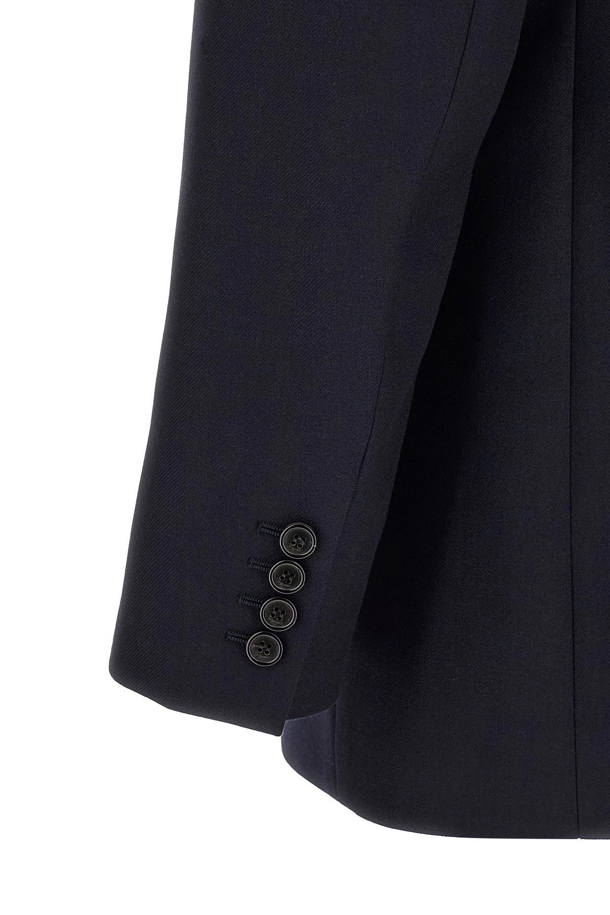 Saint Laurent Felted Wool Gabardine Blazer