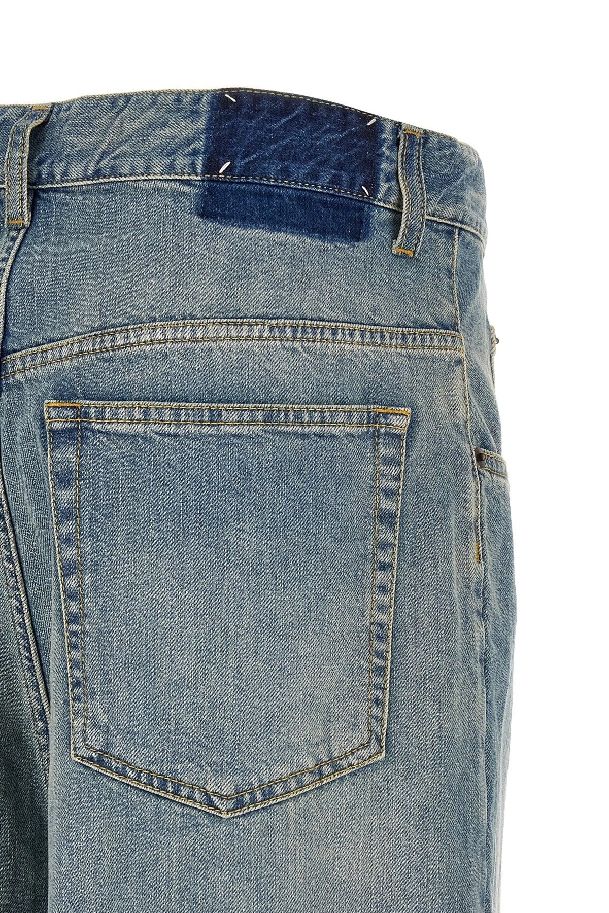 Maison Margiela Asymmetric Wrap Closure Jeans