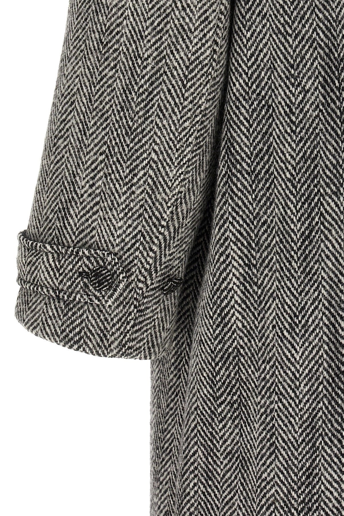 Dolce & Gabbana Manteau en laine Chevron