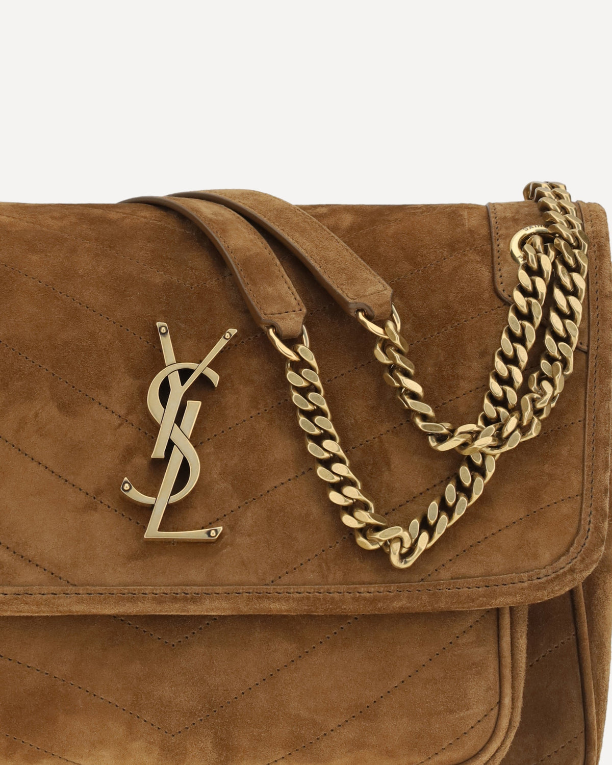 Saint Laurent Medium Niki Suede Shoulder Bag