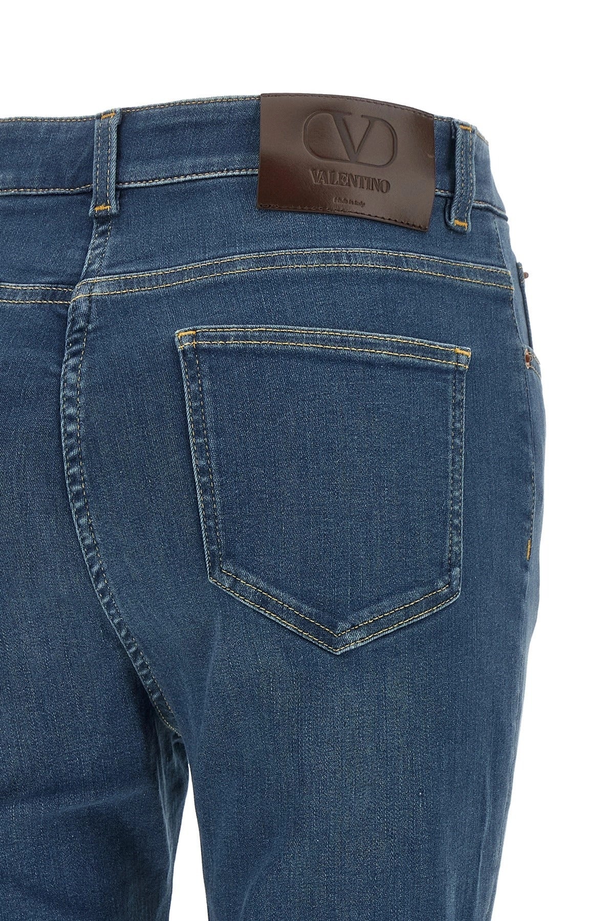 Valentino Garavani Lace Insert Skinny Jeans