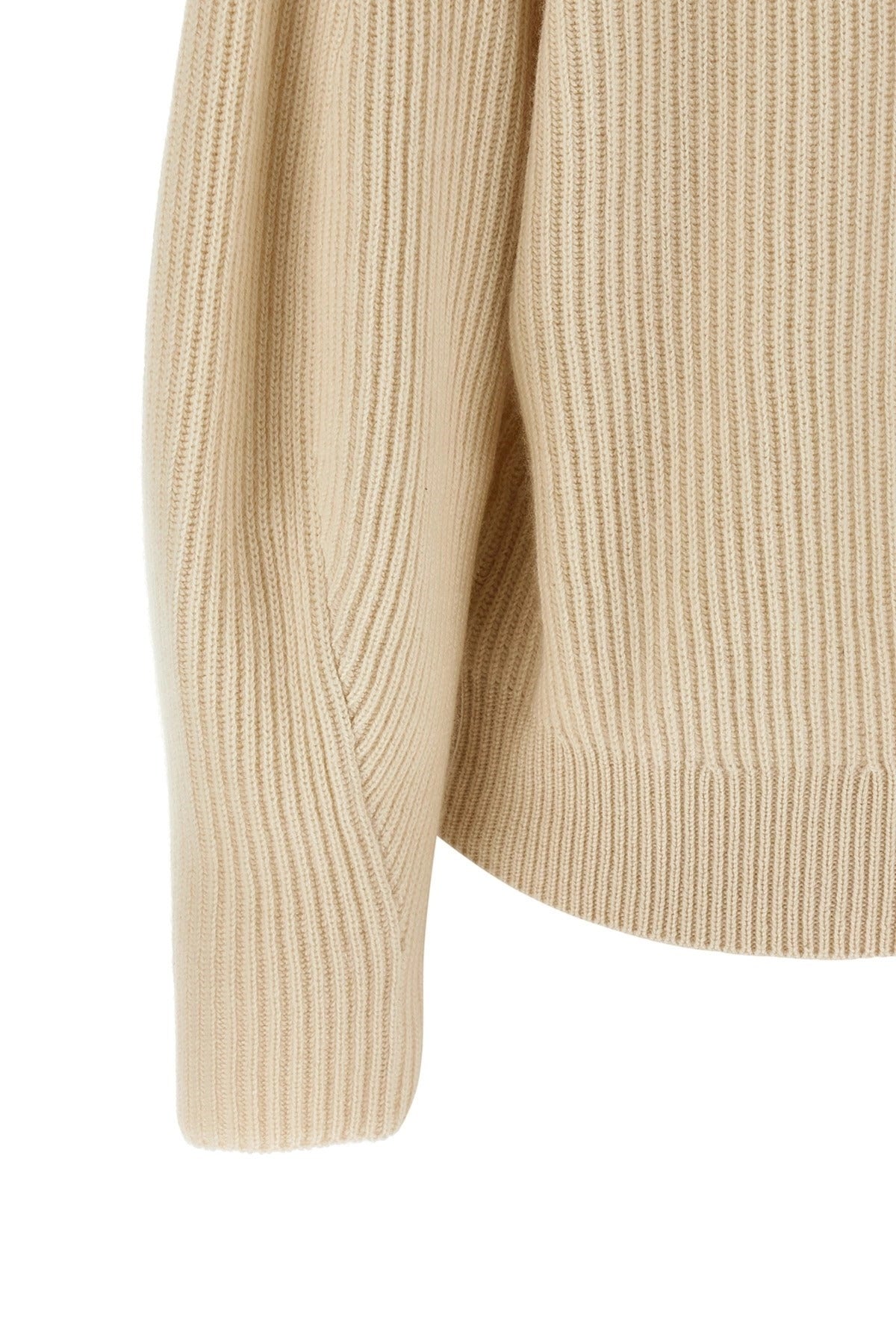 Brunello Cucinelli Shawl Neck Ribbed Sweater