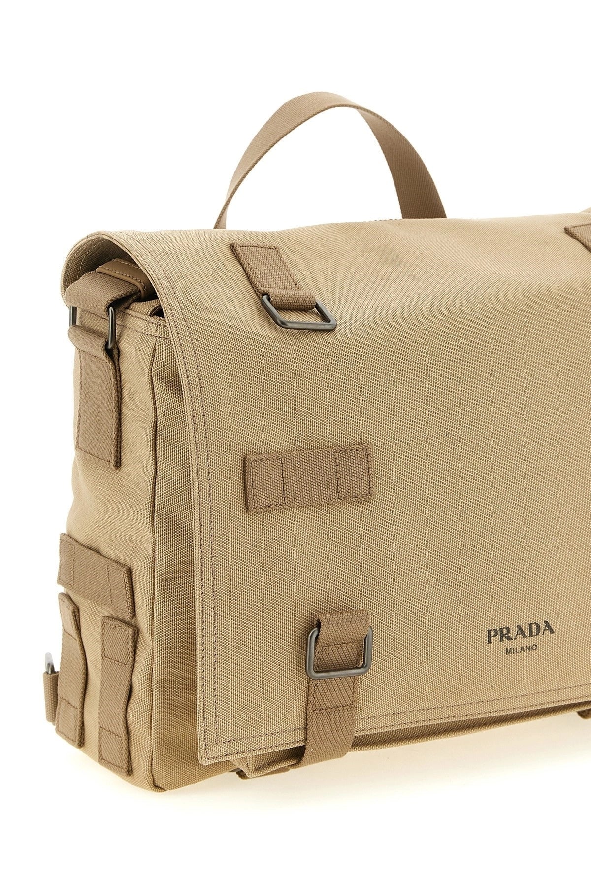 Prada Canvas Shoulder Bag