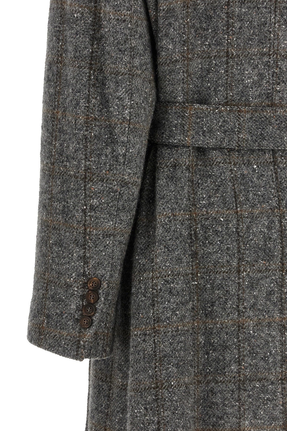 Brunello Cucinelli Check Tweed Coat