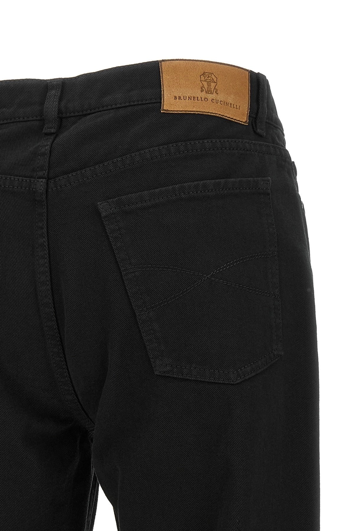 Brunello Cucinelli Garment-Dyed Straight Leg Jeans