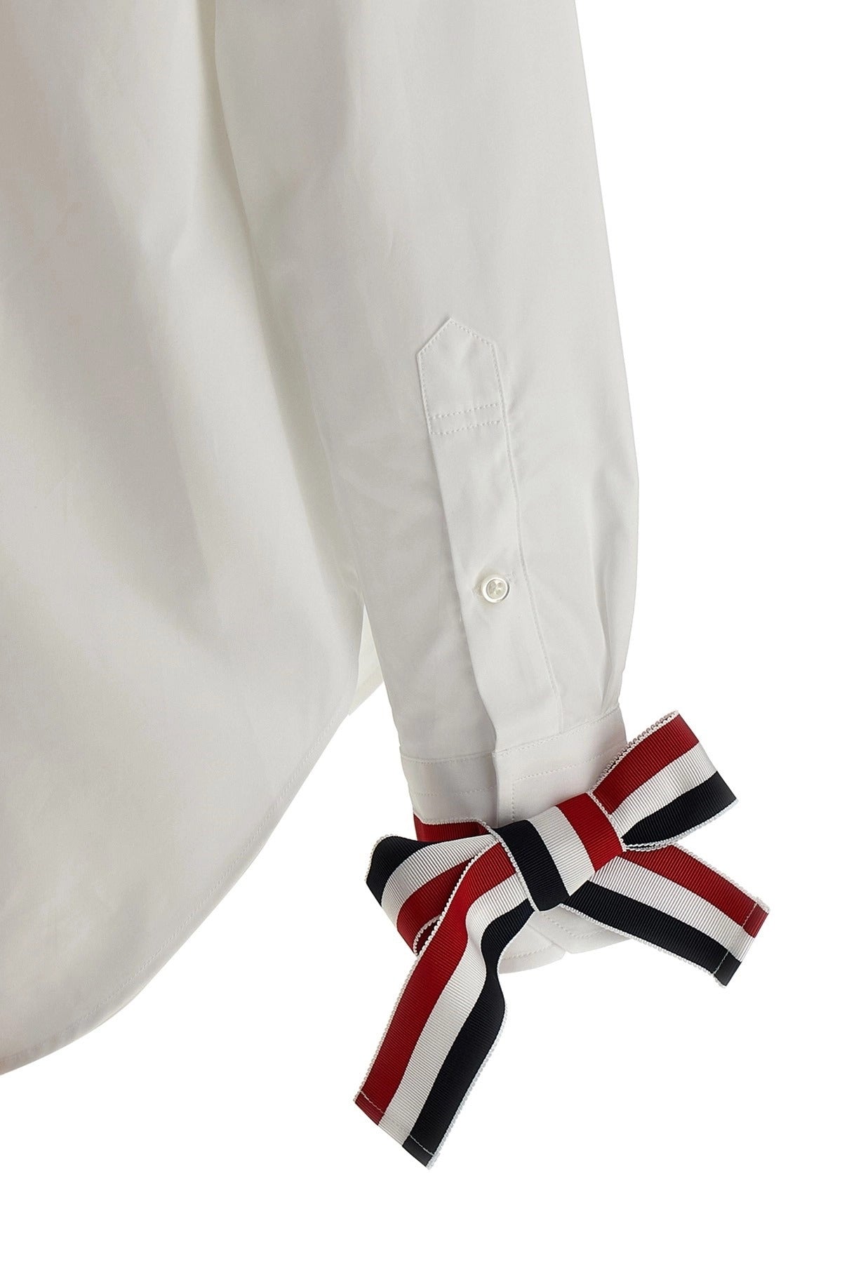 Thom Browne Rwb Tape Cuffs Shirt