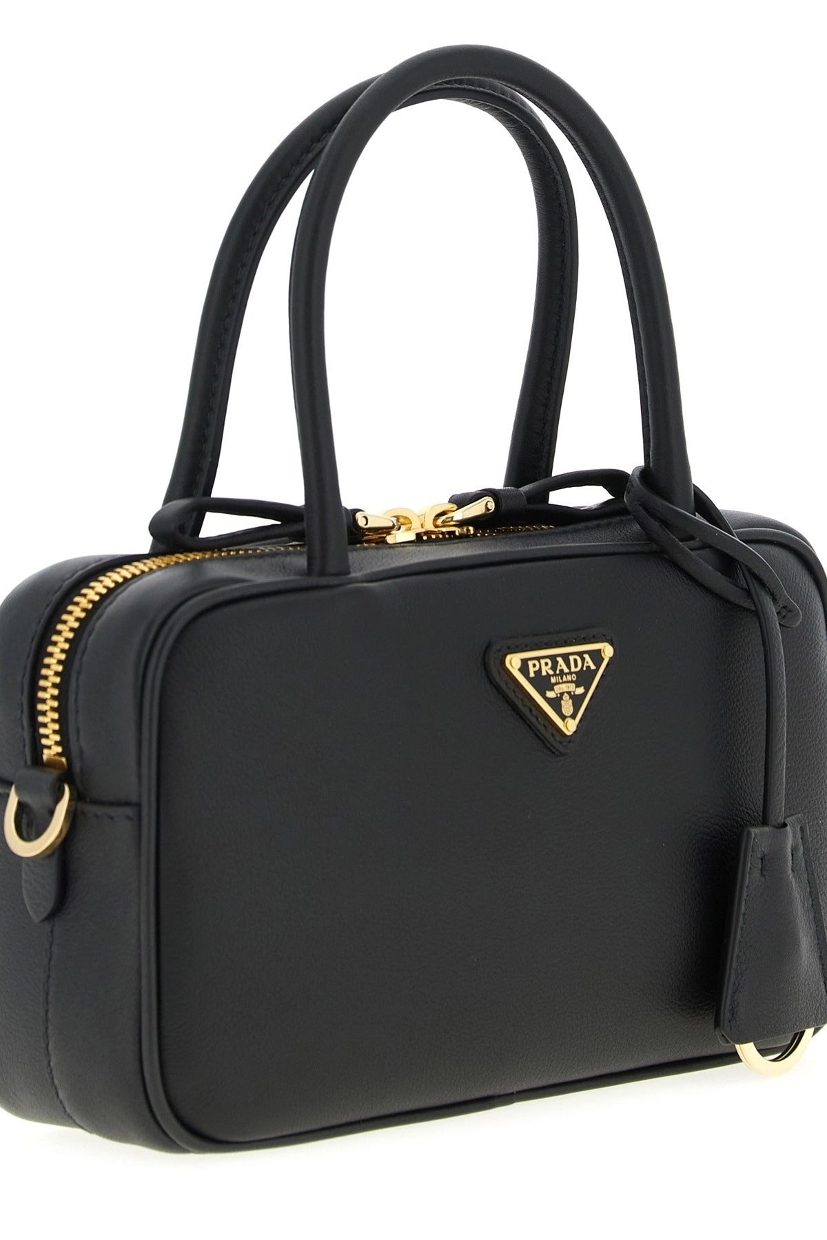 Prada Bauletto Leather Handbag
