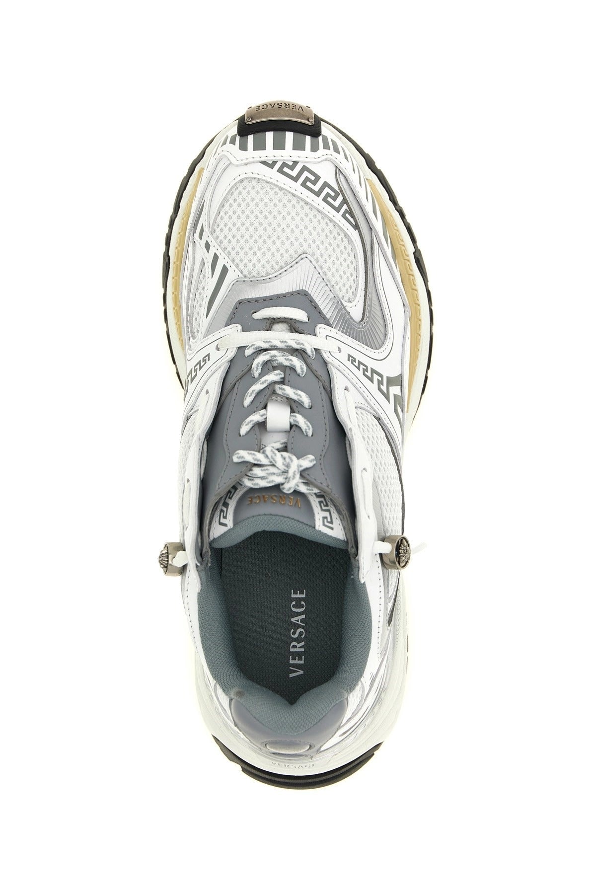 Versace Icaro Mesh And Leather Sneakers