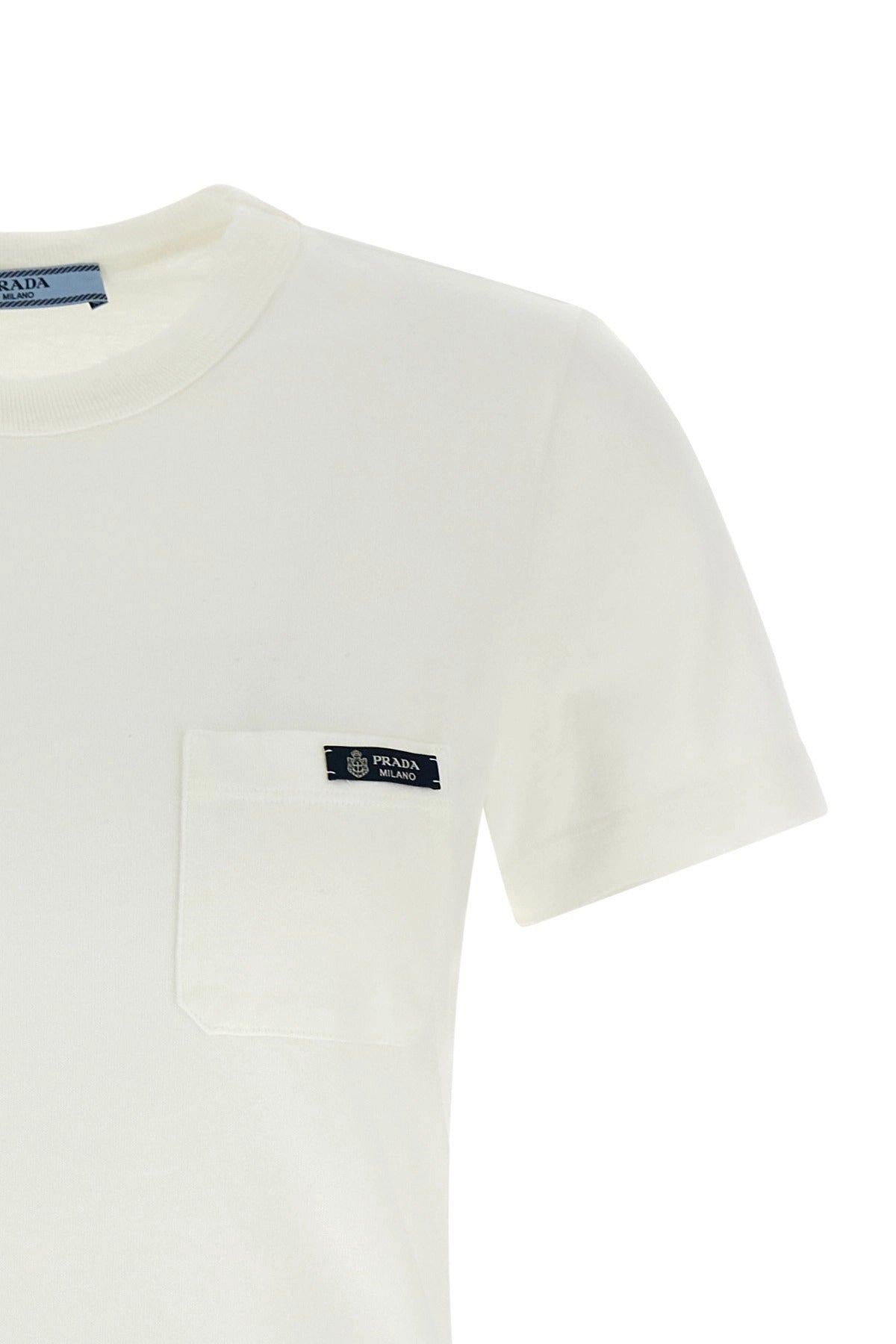 Prada Logo Patch Pocket T-Shirt