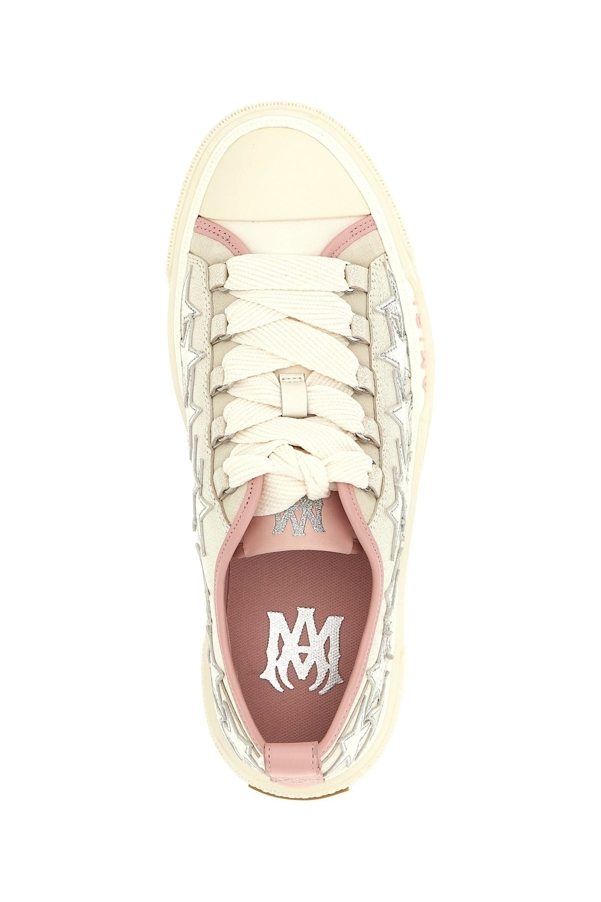 Amiri Metallic Stars Court Low Sneakers
