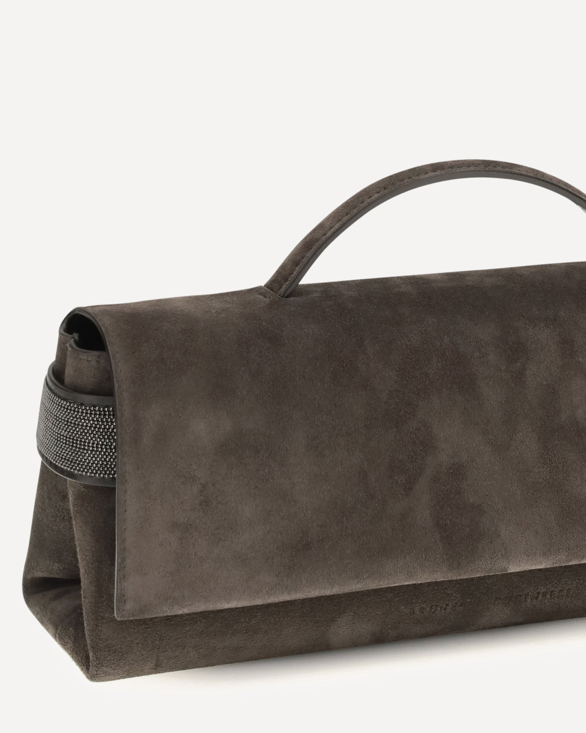 Brunello Cucinelli Essence Suede Top-Handle Bag