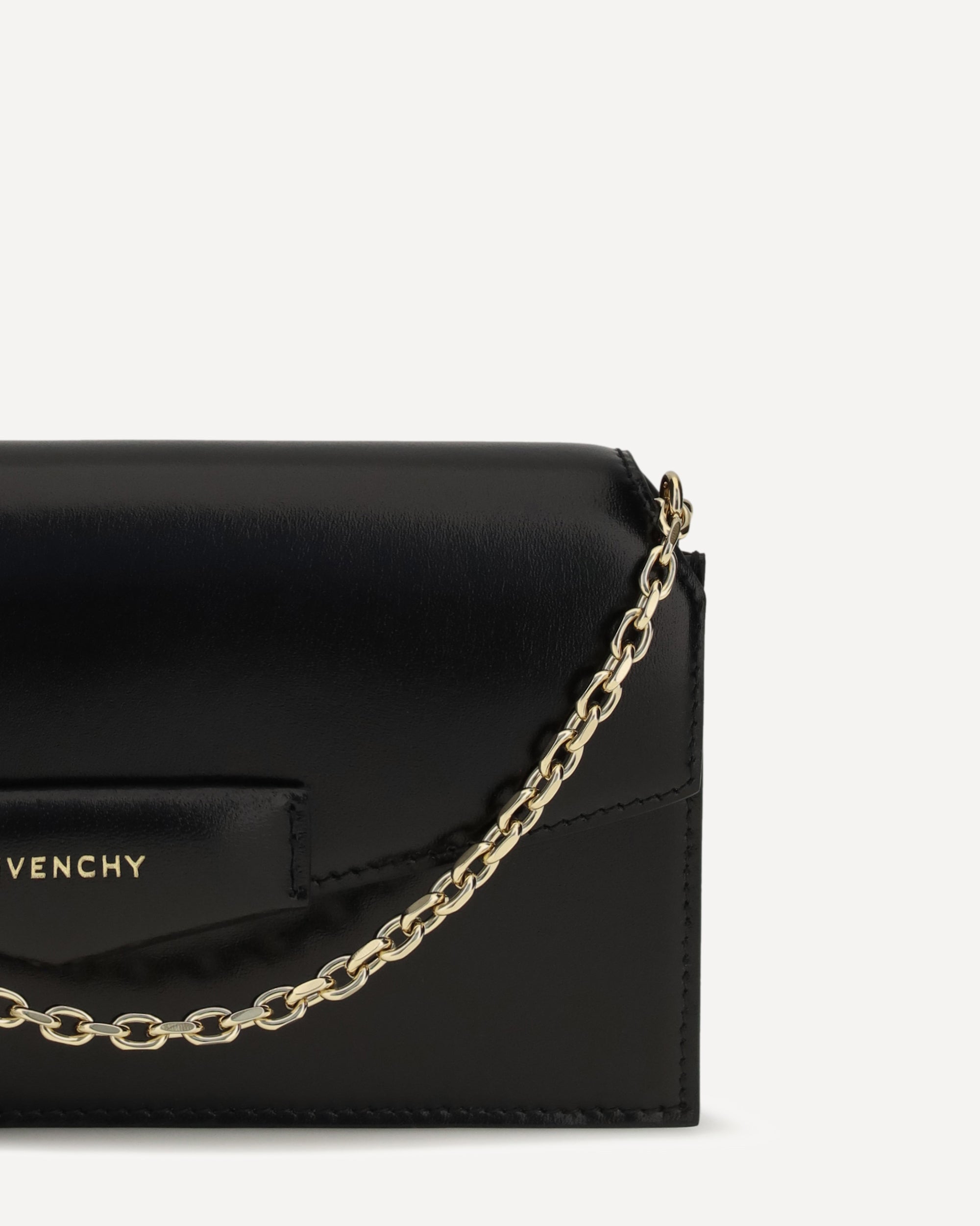 Givenchy Antigona Box Leather Pouch With Chain