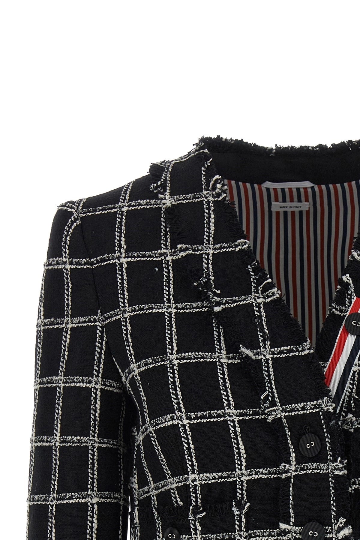 Thom Browne Windowpane Tweed Blazer