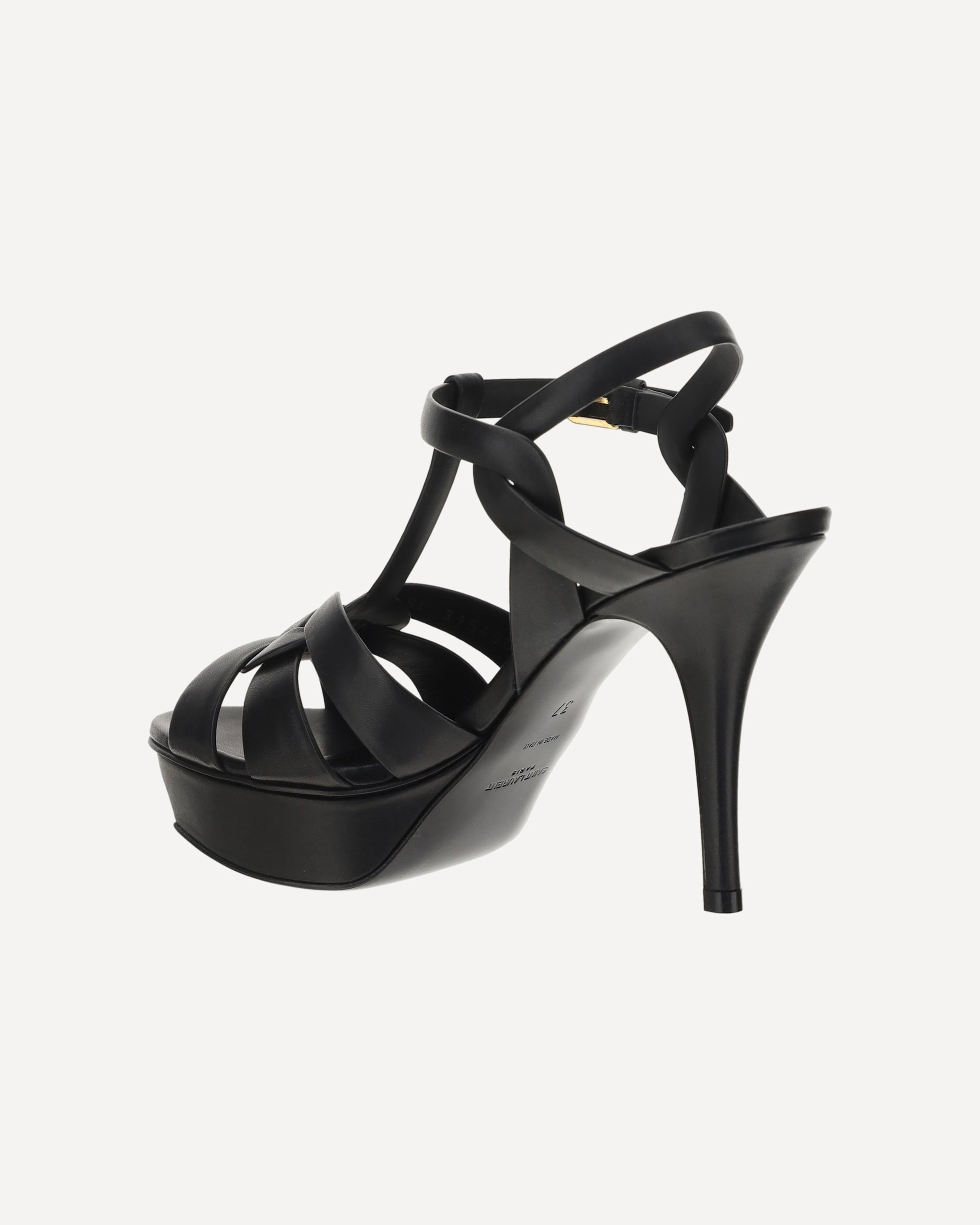 Saint Laurent Leather Platform Sandals