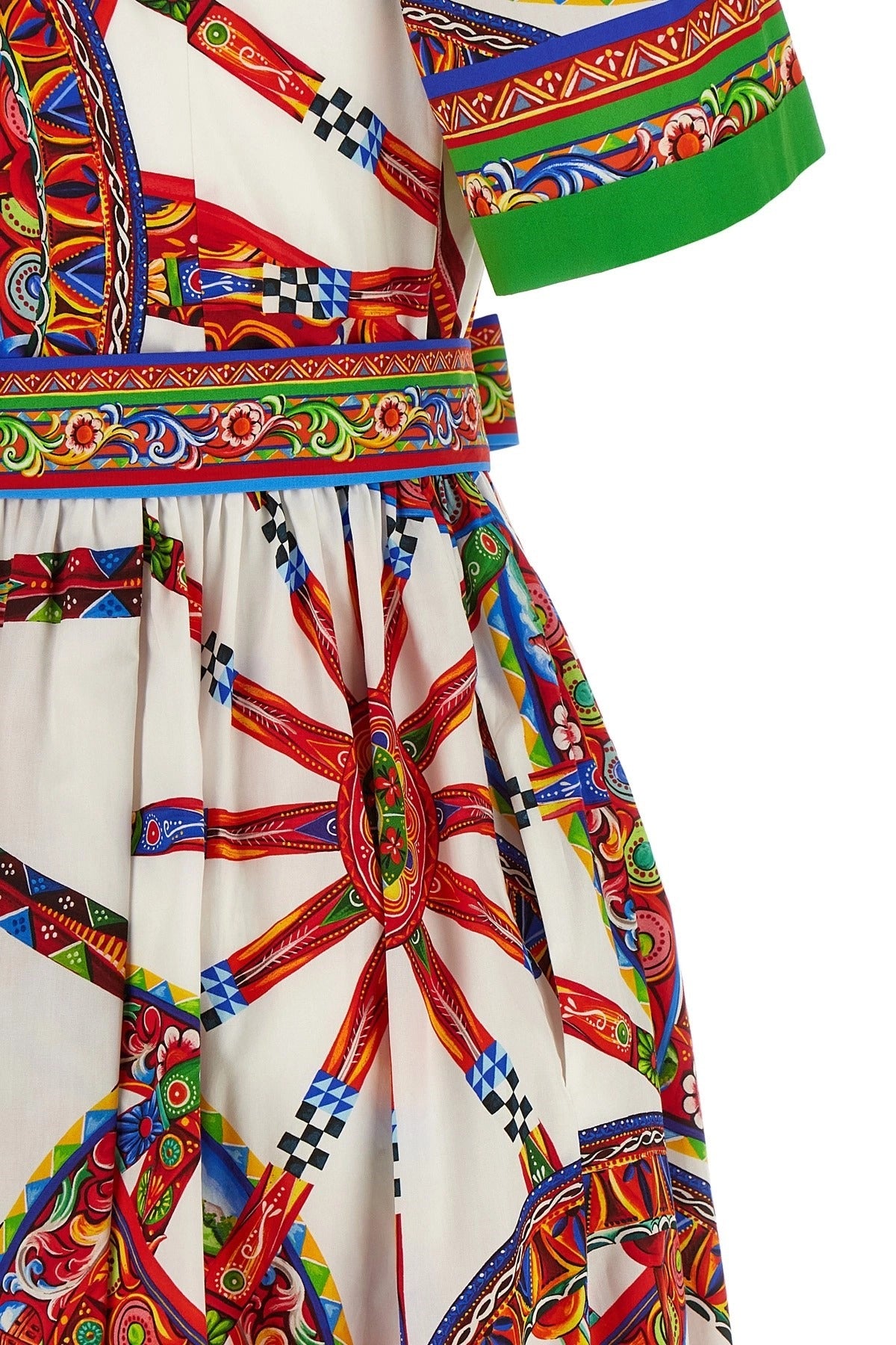 Dolce & Gabbana Midikleid mit Carretto Print