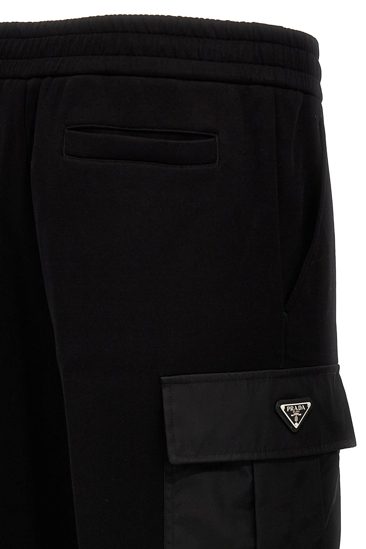 Prada Nylon Insert Cargo Joggers