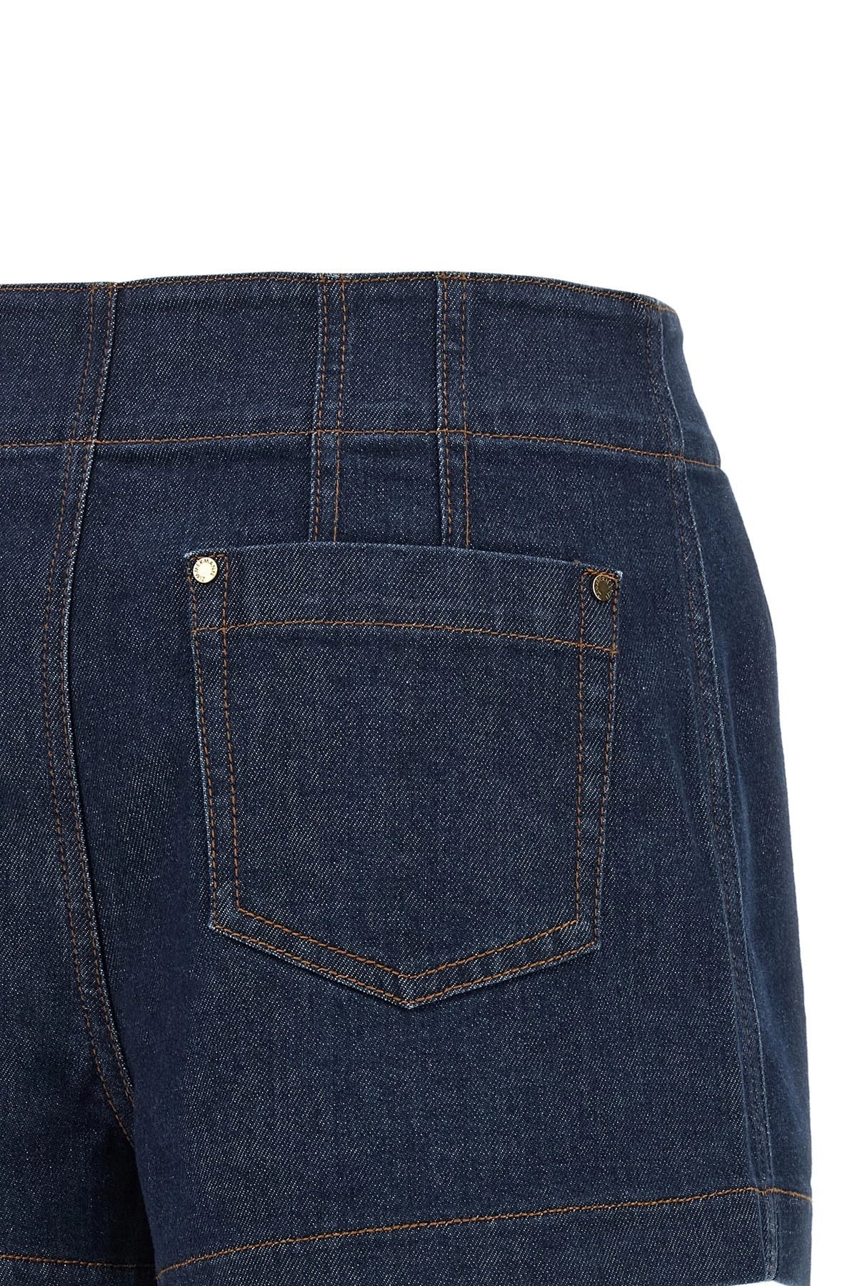 Zimmermann Aster Cotton Denim Shorts