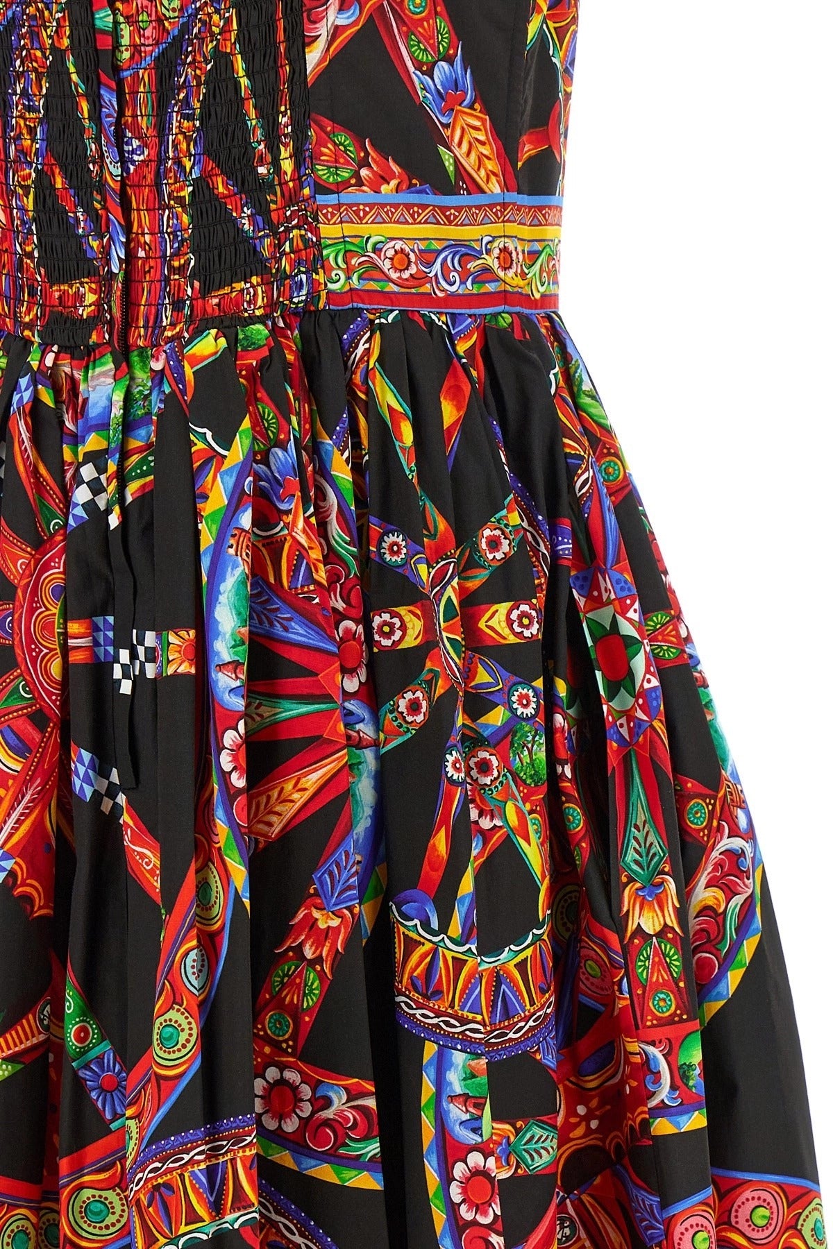 Dolce & Gabbana Carretto Print Midi Dress