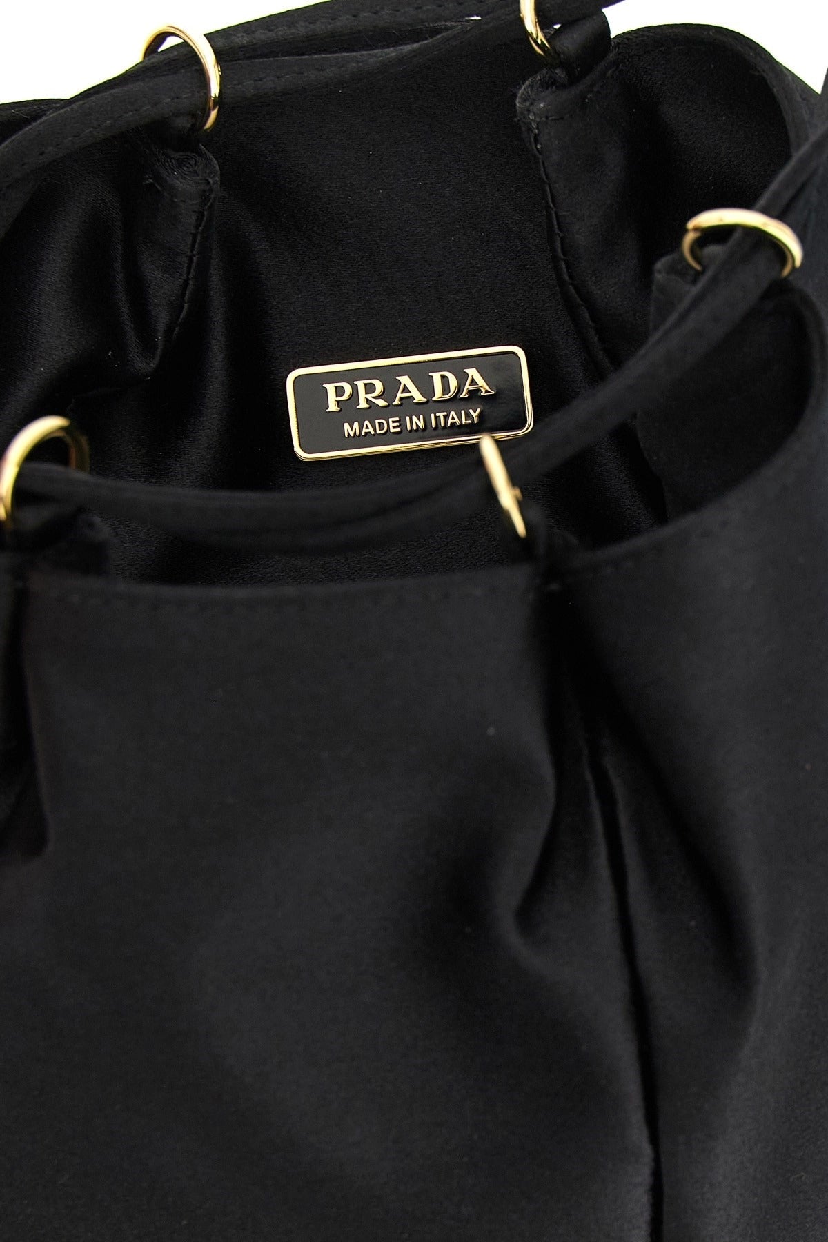 Prada Mini Satin Bucket Bag