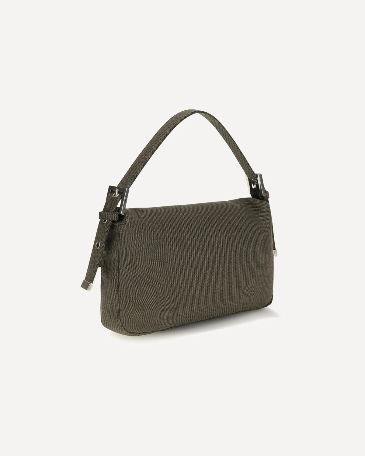 Fendi Baguette 26424 Canvas Shoulder Bag