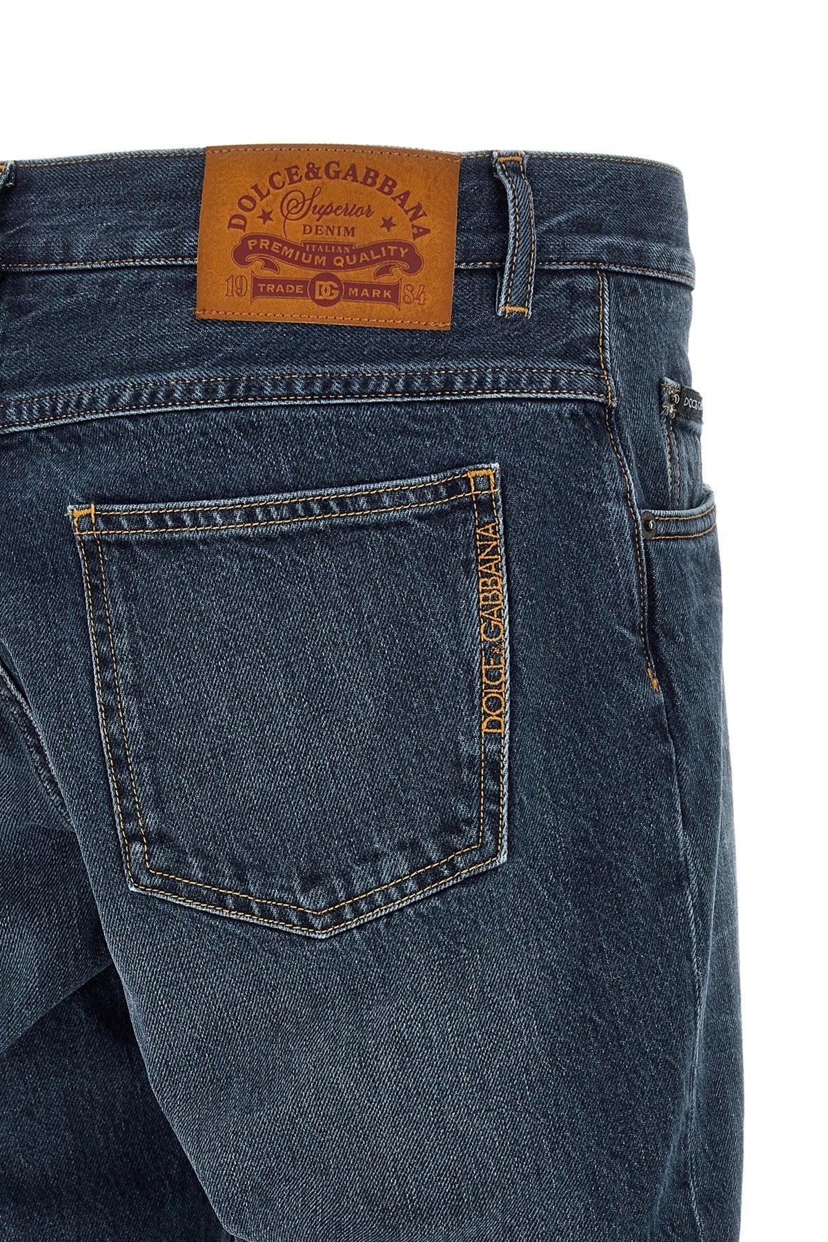 Dolce & Gabbana Embroidered Logo Jeans